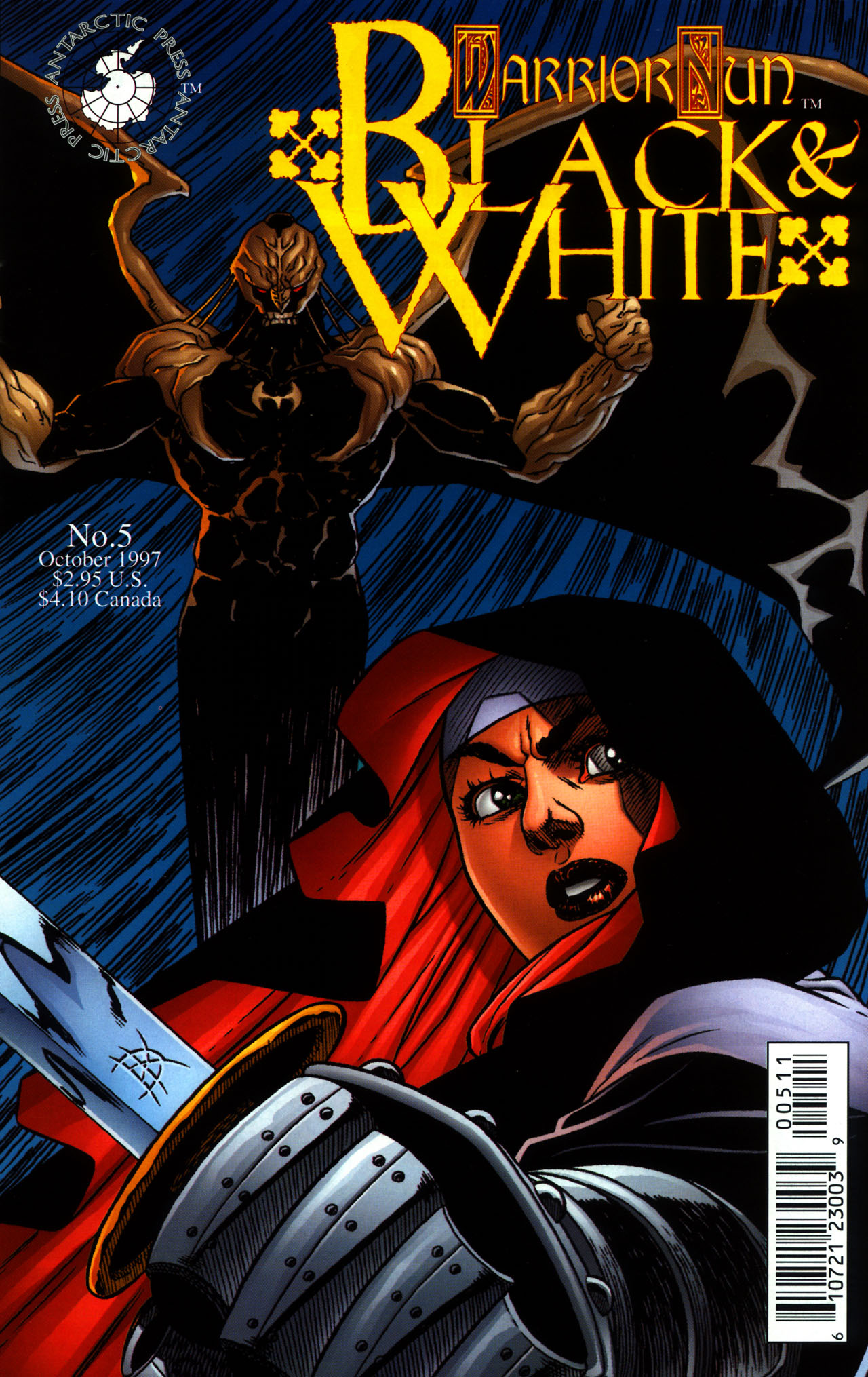 Read online Warrior Nun: Black & White comic -  Issue #5 - 1