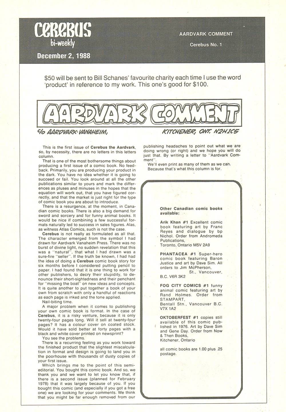 Read online Cerebus comic -  Issue #1 - 27