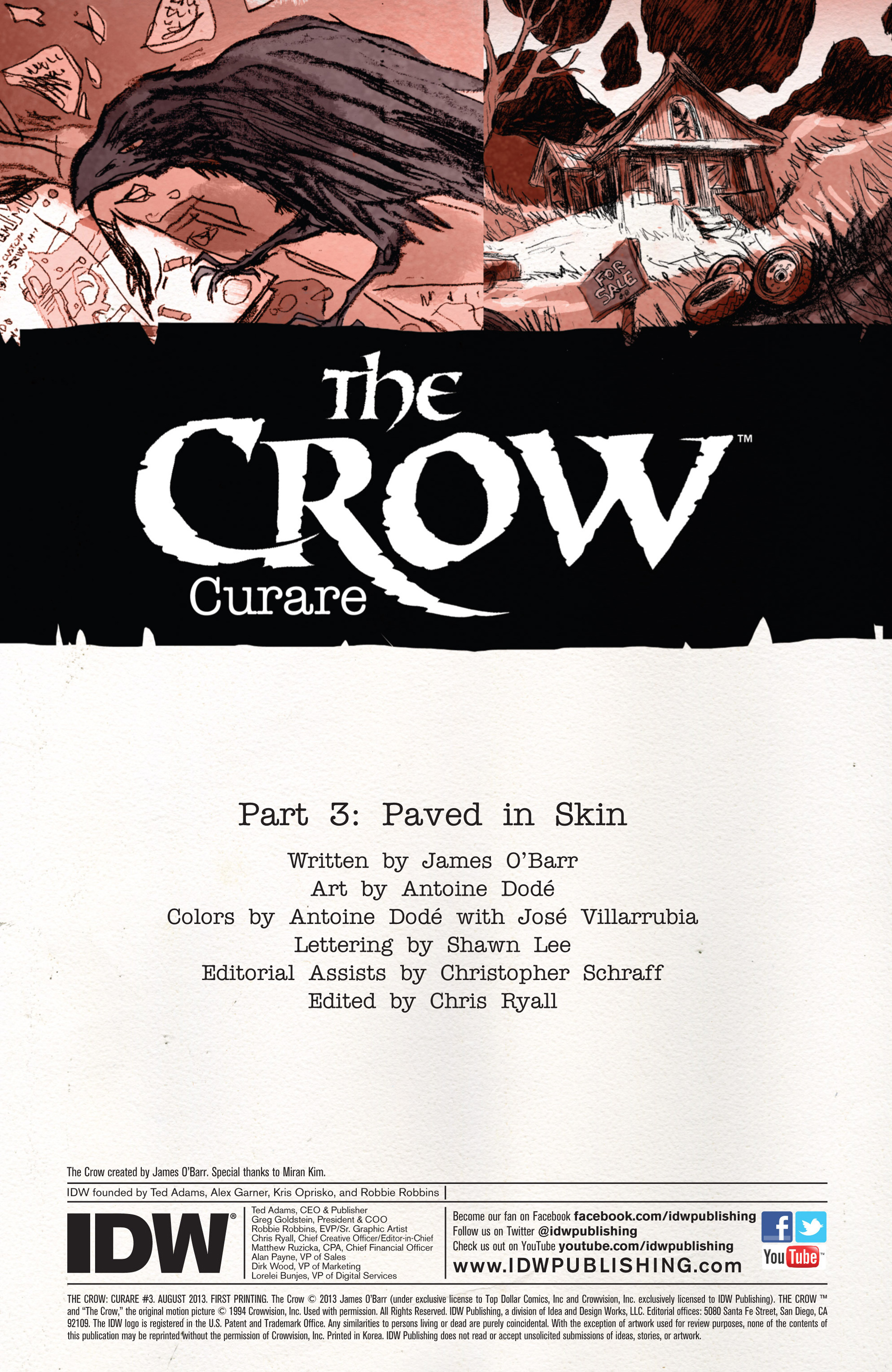 Read online The Crow: Curare comic -  Issue #3 - 3