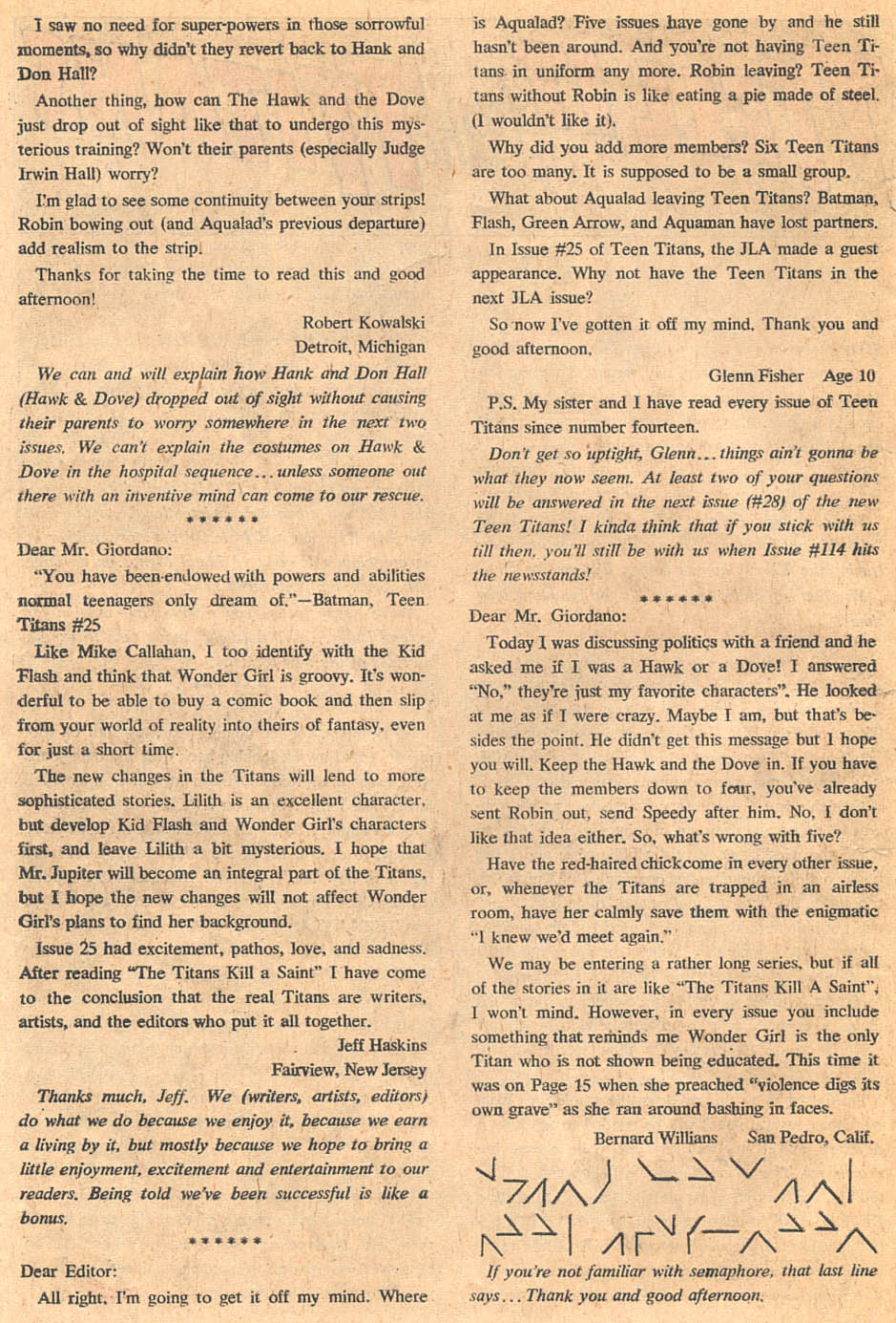 Read online Teen Titans (1966) comic -  Issue #27 - 29