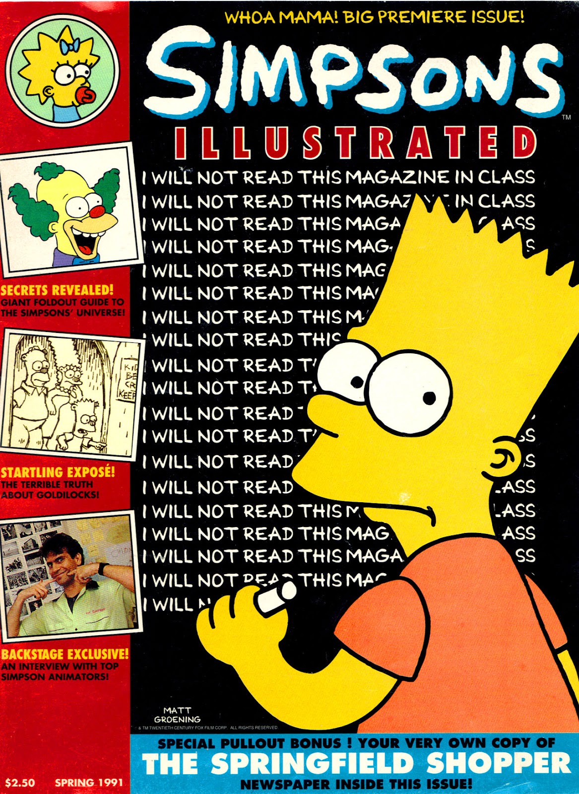Simpsons Illustrated (1991) issue 1 - Page 1