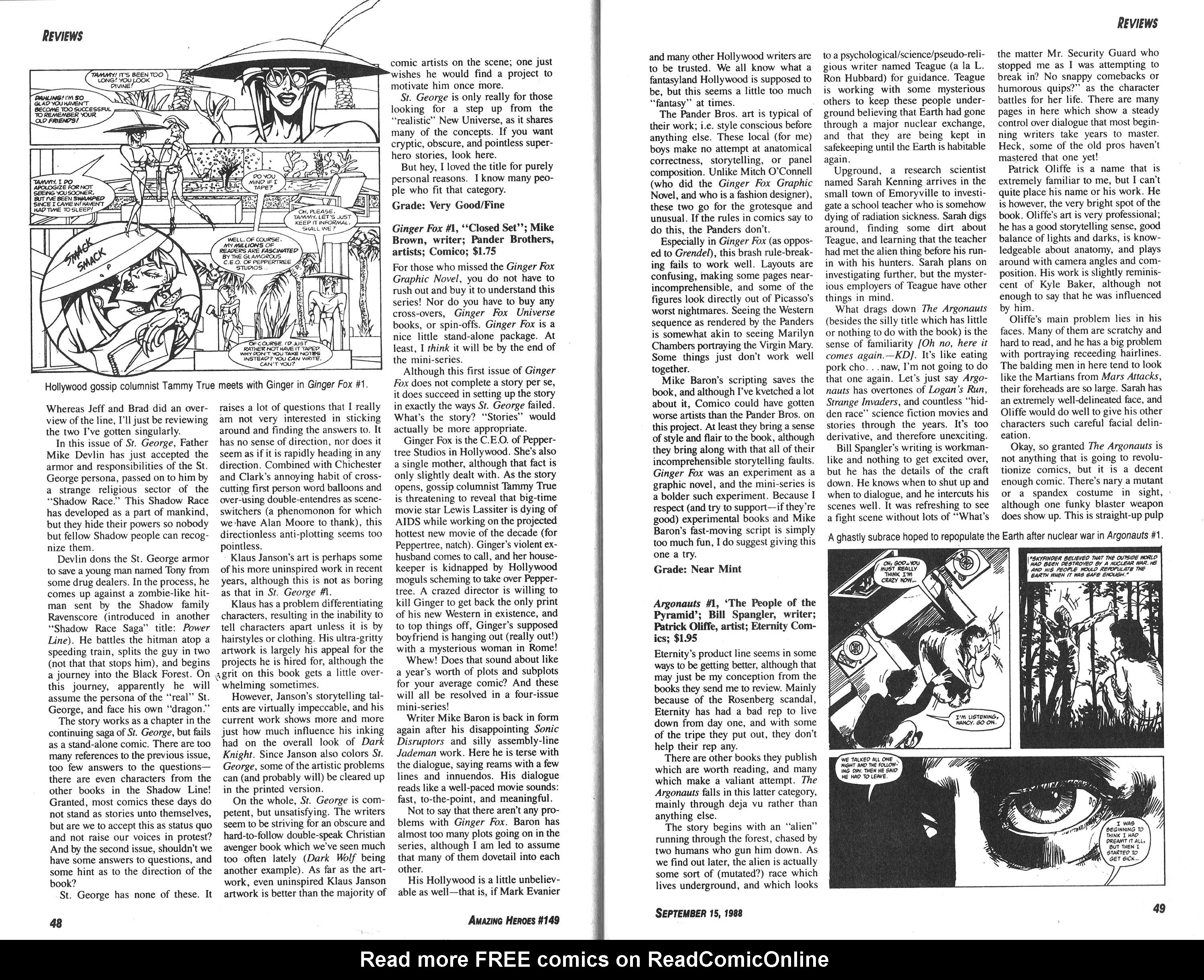 Read online Amazing Heroes comic -  Issue #149 - 25