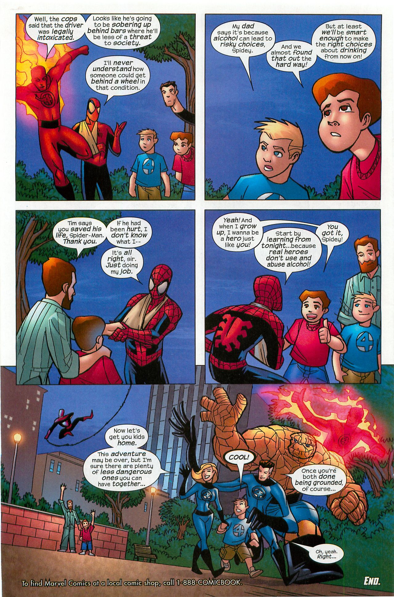 Read online Spider-Man and the Fantastic Four in Hard Choices comic -  Issue # Full - 18