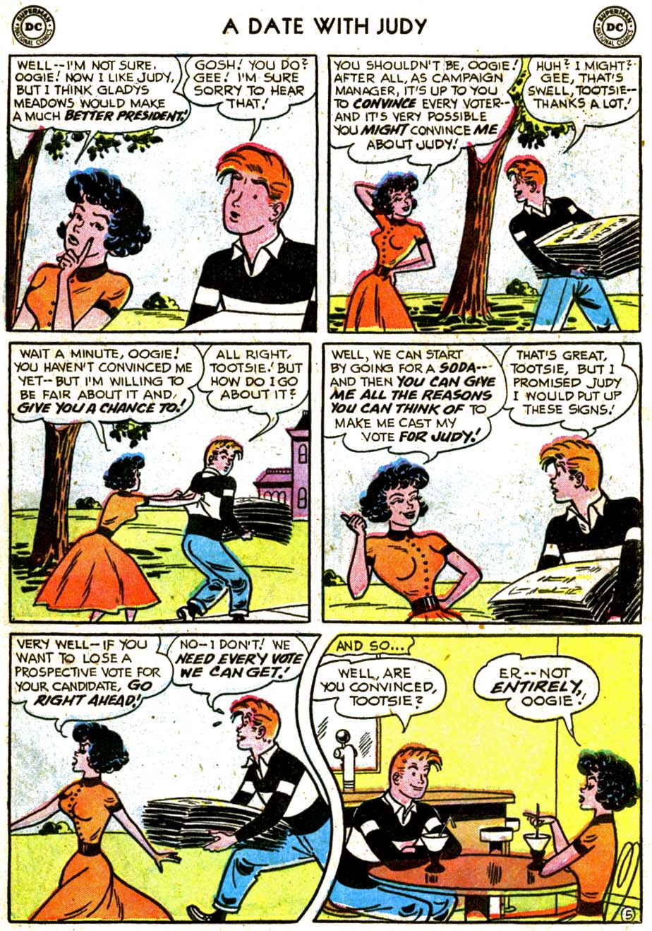 Read online A Date with Judy comic -  Issue #58 - 7