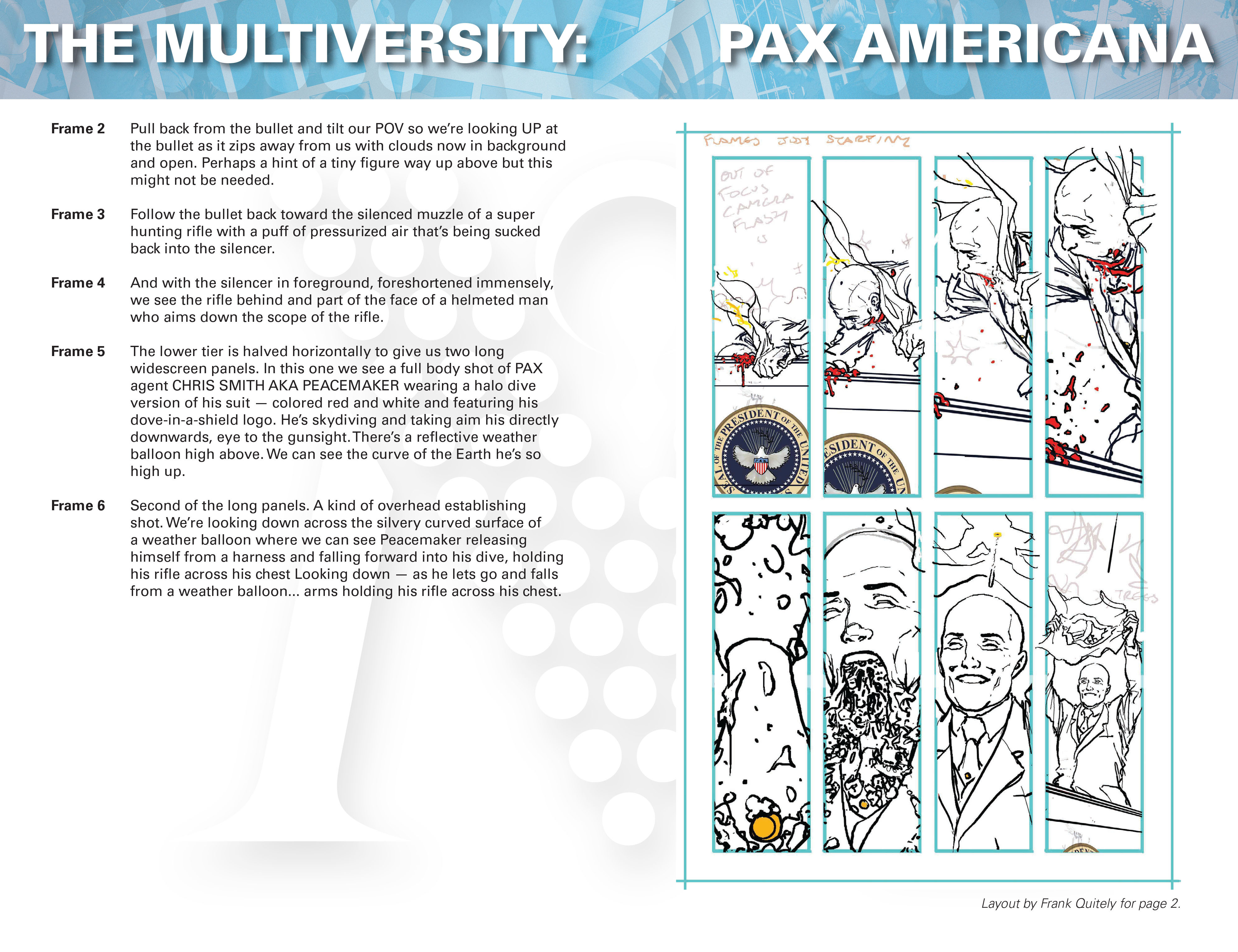 Read online The Multiversity: Pax Americana comic -  Issue # _Director's Cut - 42