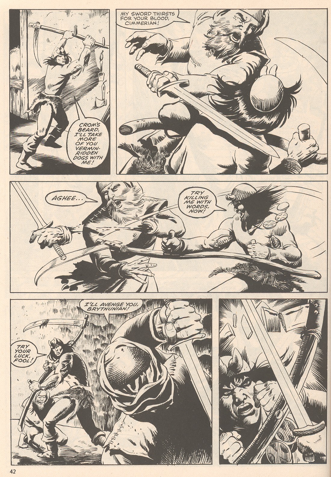 Read online The Savage Sword Of Conan comic -  Issue #105 - 42