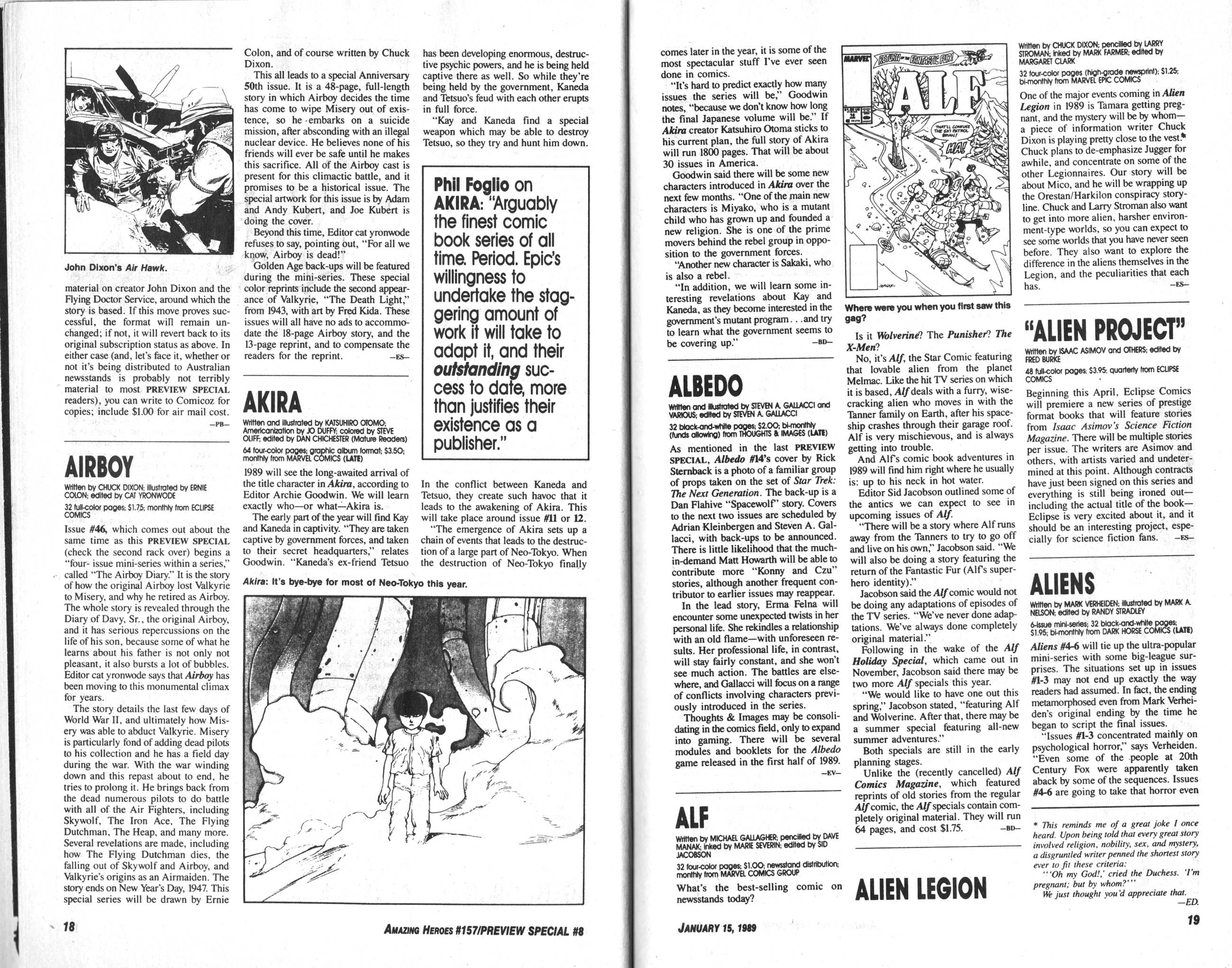 Read online Amazing Heroes comic -  Issue #157 - 11