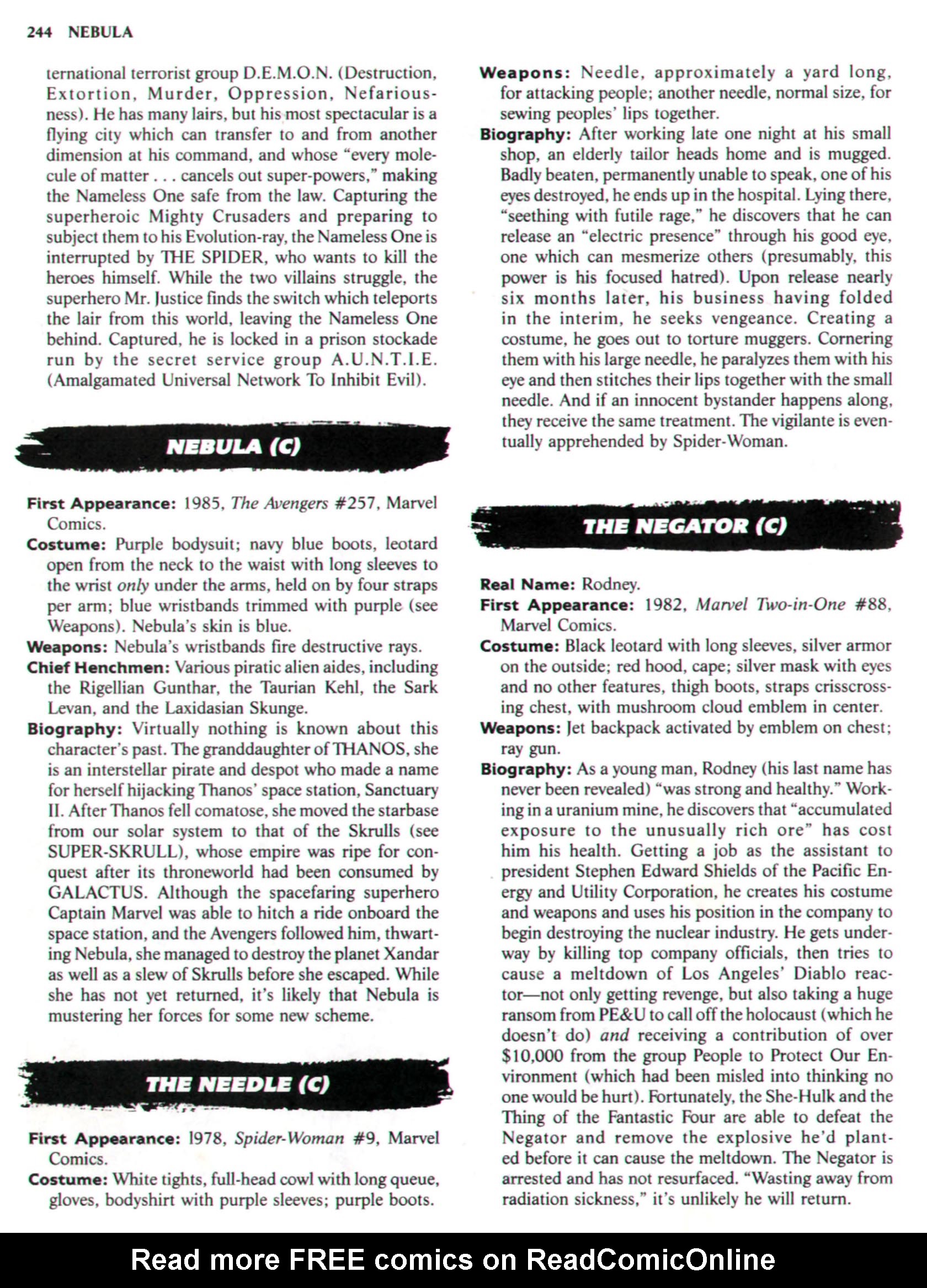 Read online The Encyclopedia of Super Villains comic -  Issue # TPB (Part 2) - 19