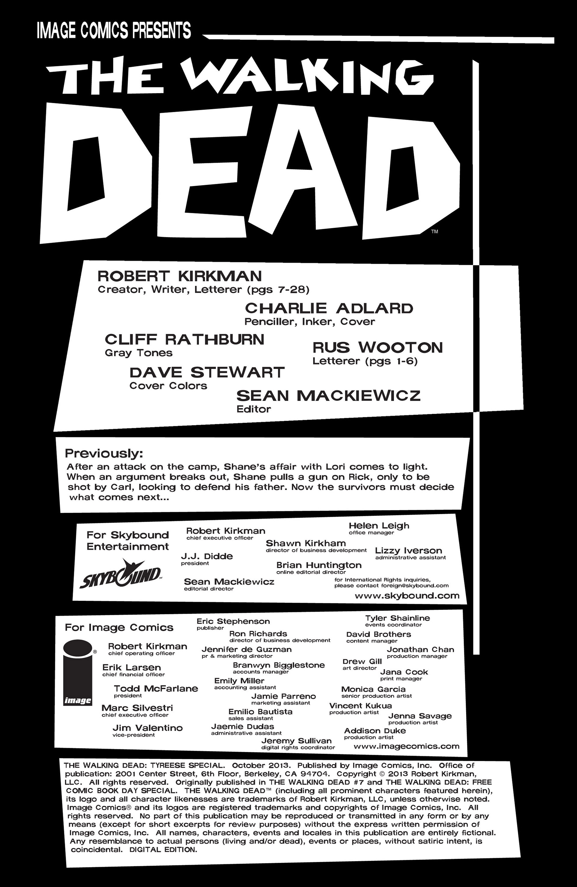 Read online The Walking Dead comic -  Issue # _Special - Tyreese Special - 2