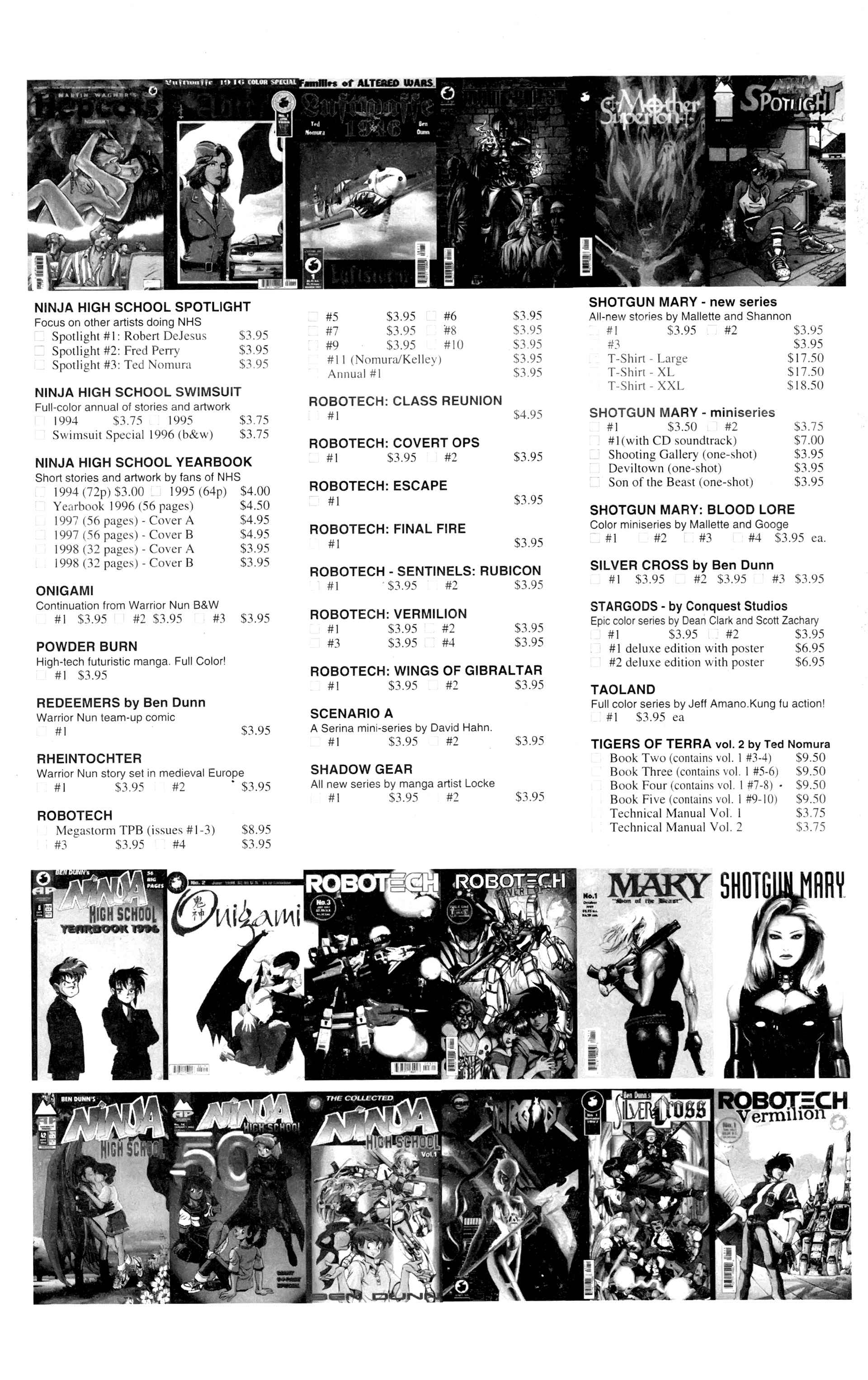 Read online Warrior Nun: Black & White comic -  Issue #20 - 33