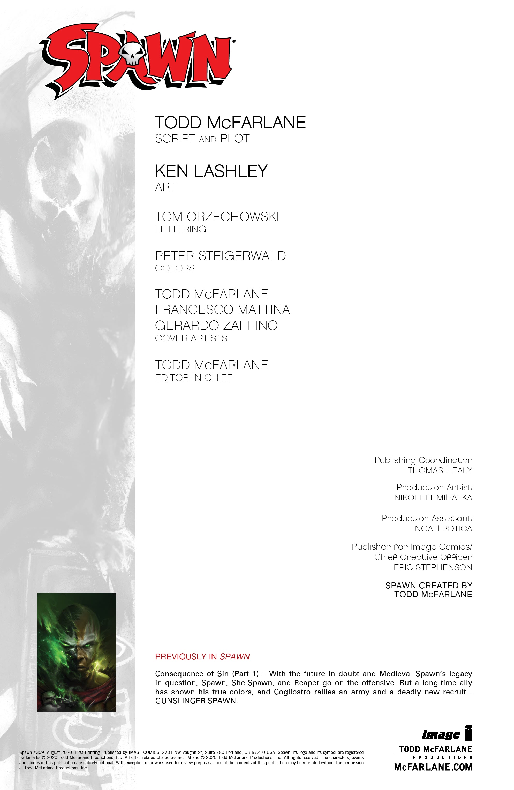 Read online Spawn comic -  Issue #309 - 2