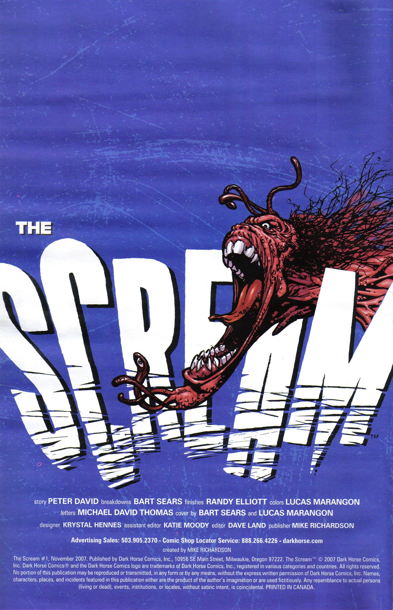 Read online The Scream comic -  Issue #1 - 2