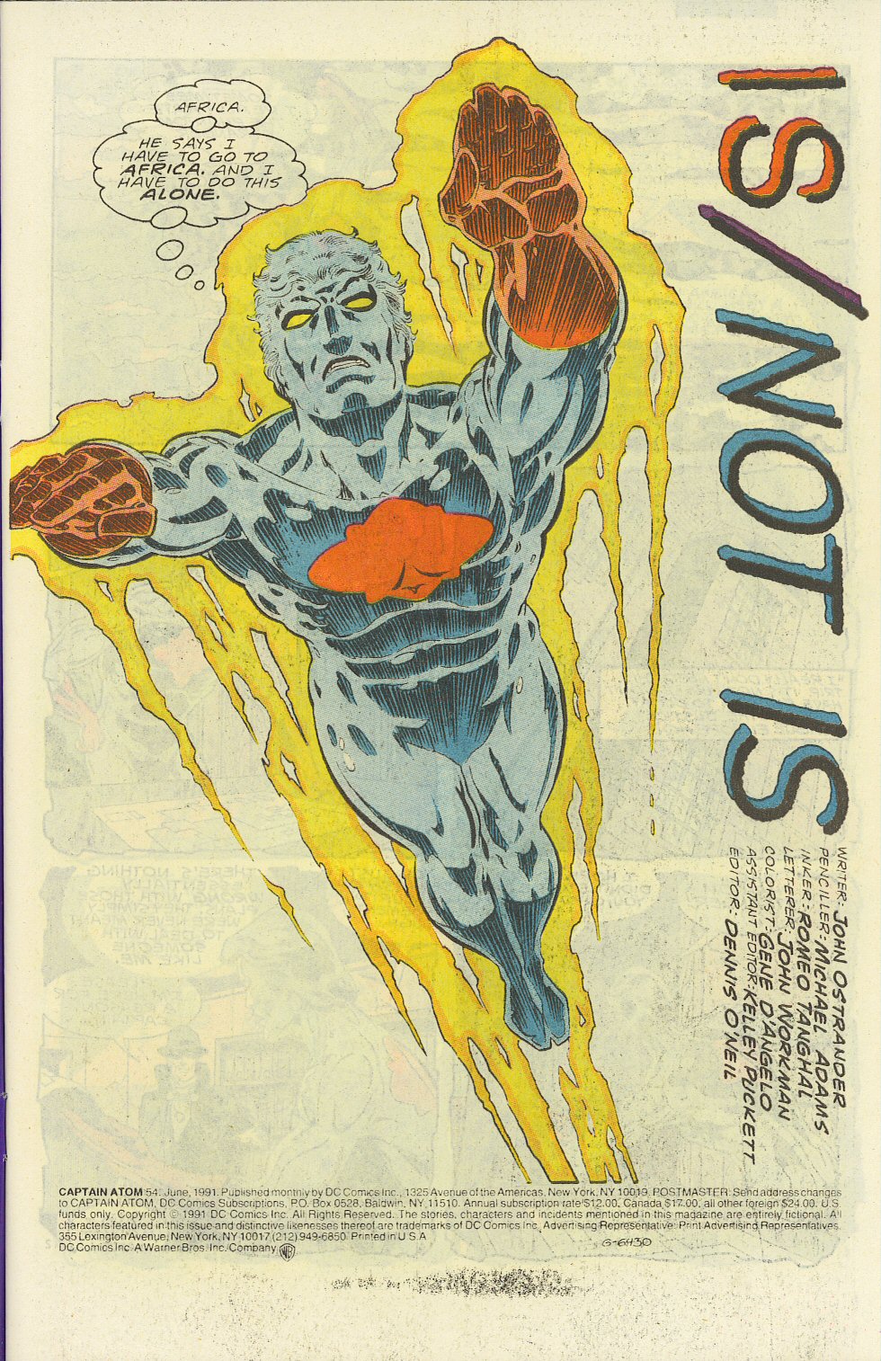 Read online Captain Atom (1987) comic -  Issue #54 - 2