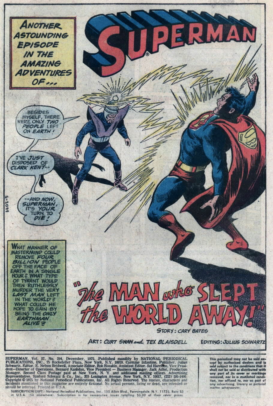 Read online Superman (1939) comic -  Issue #294 - 2