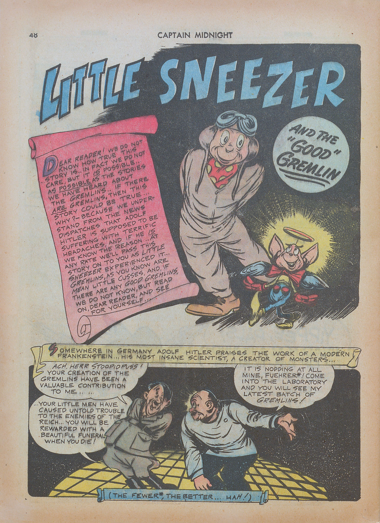 Read online Captain Midnight (1942) comic -  Issue #7 - 48