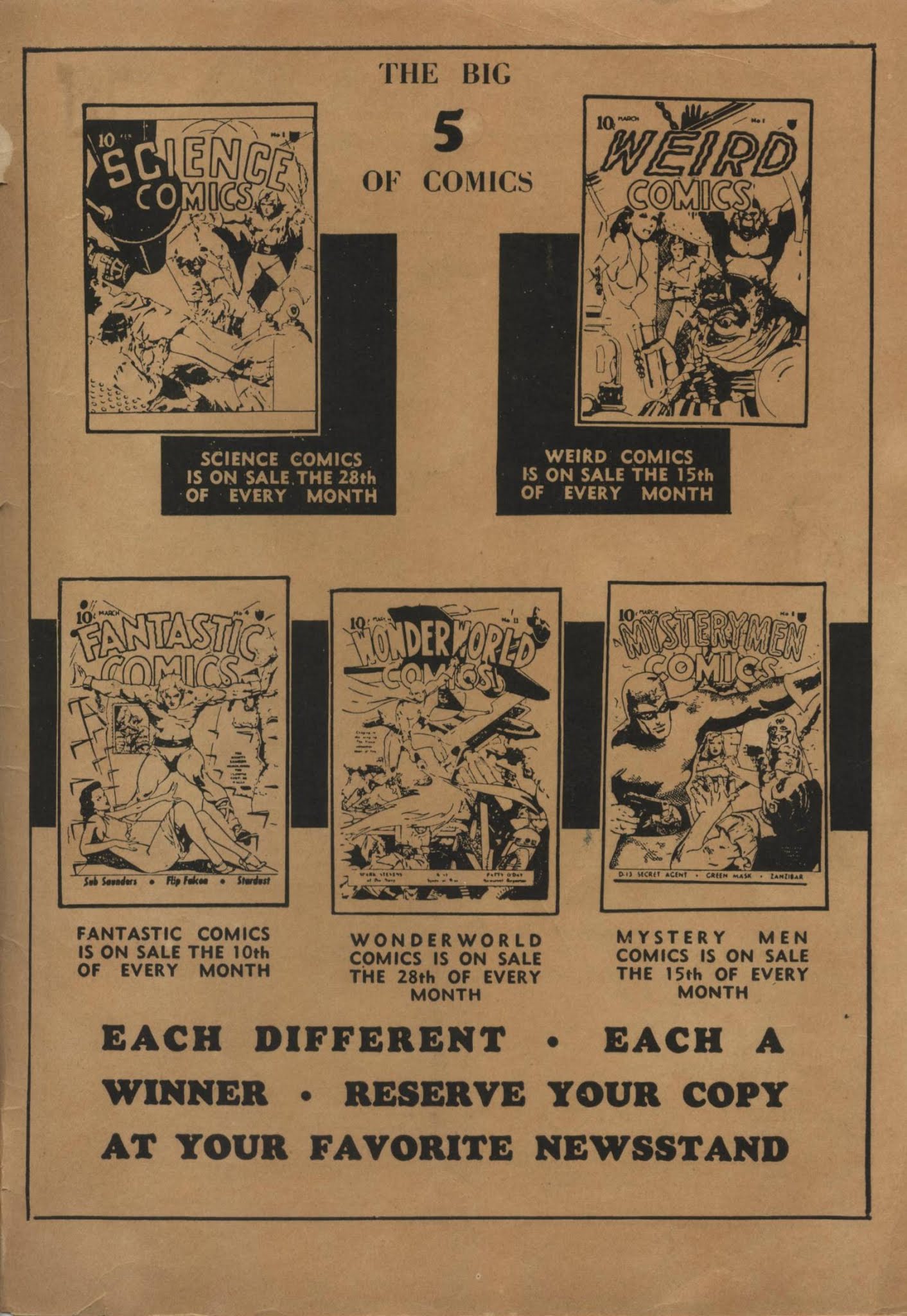 Read online Mystery Men Comics comic -  Issue #9 - 67