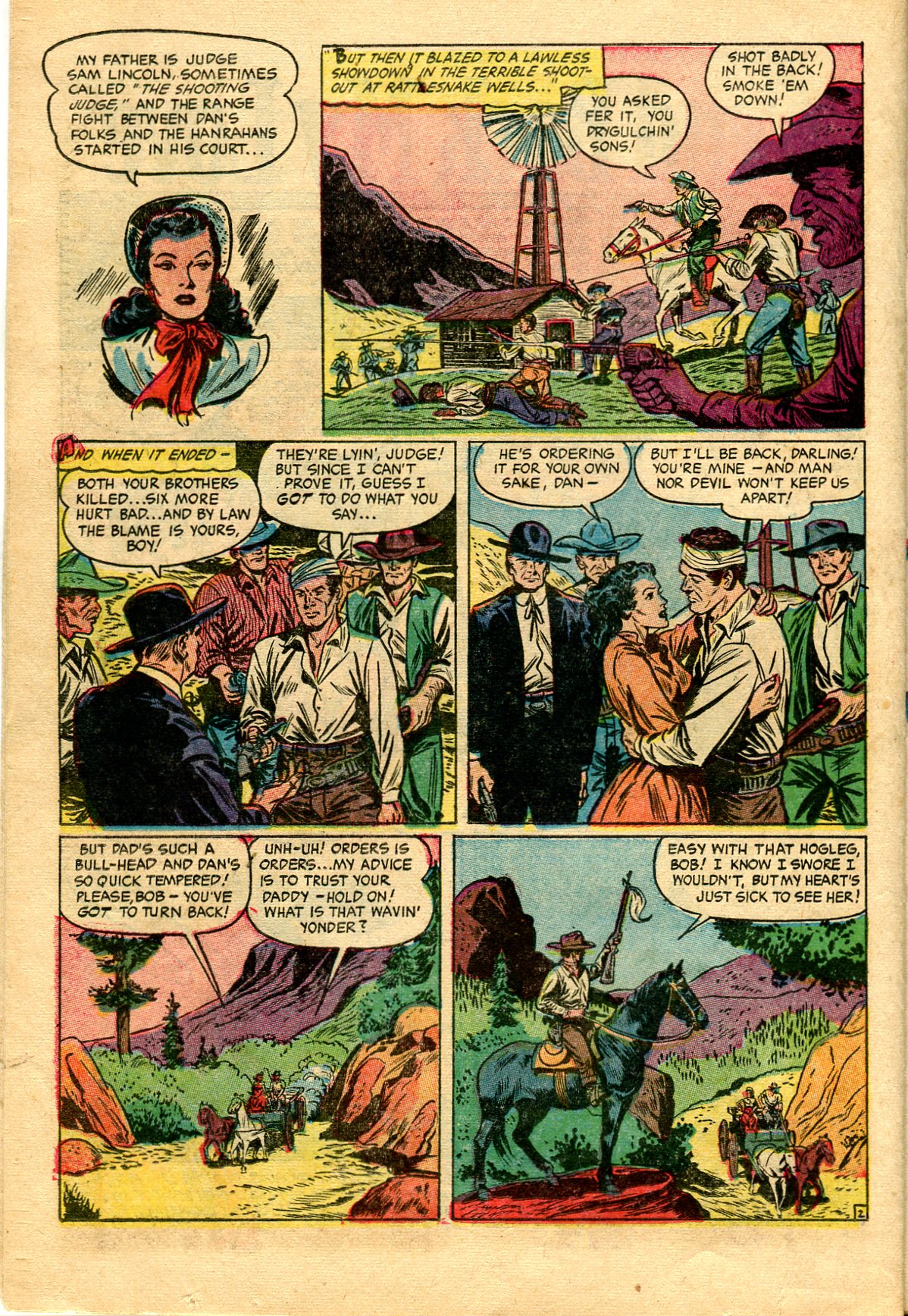 Read online Cowgirl Romances (1950) comic -  Issue #12 - 22