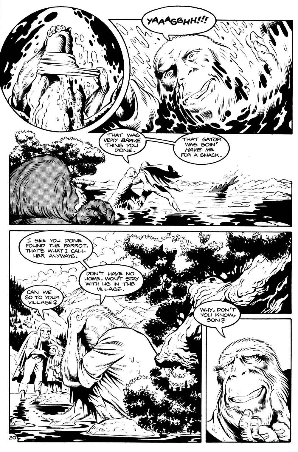 Read online Planet of the Apes (1990) comic -  Issue #9 - 22