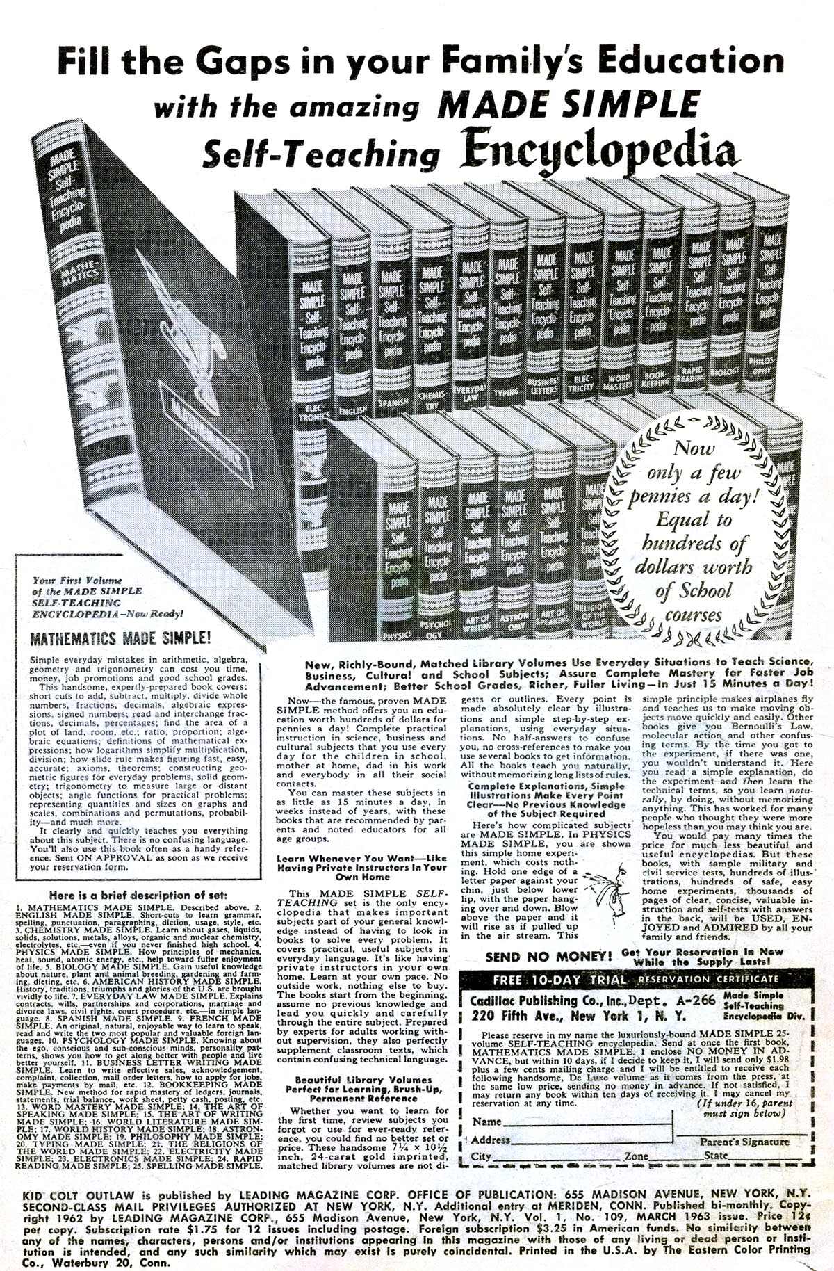 Read online Kid Colt Outlaw comic -  Issue #109 - 2