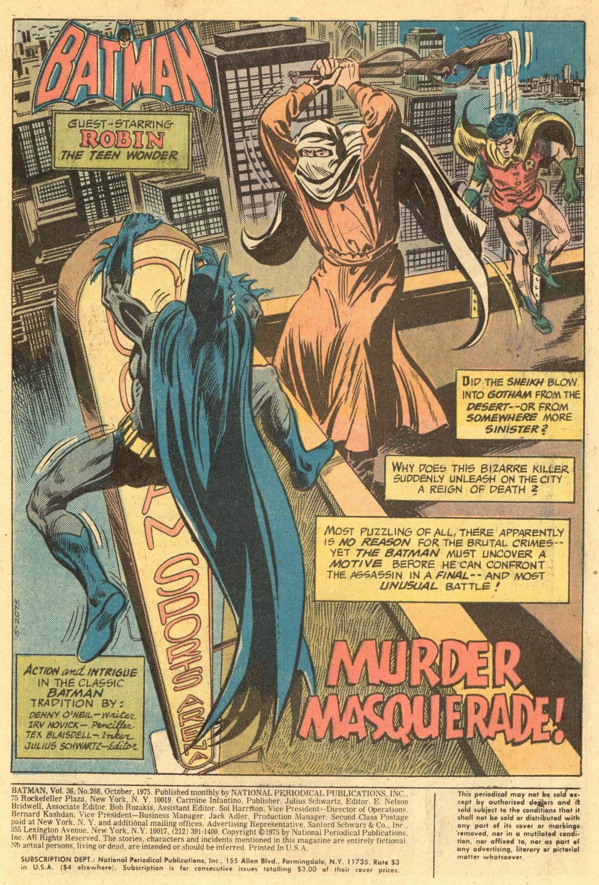 Read online Batman (1940) comic -  Issue #268 - 2