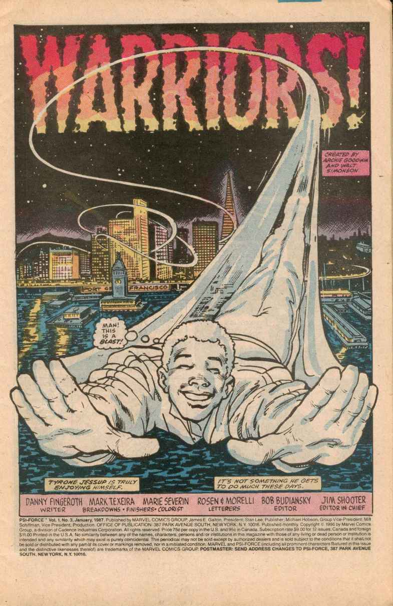 Read online Psi-Force comic -  Issue #3 - 2