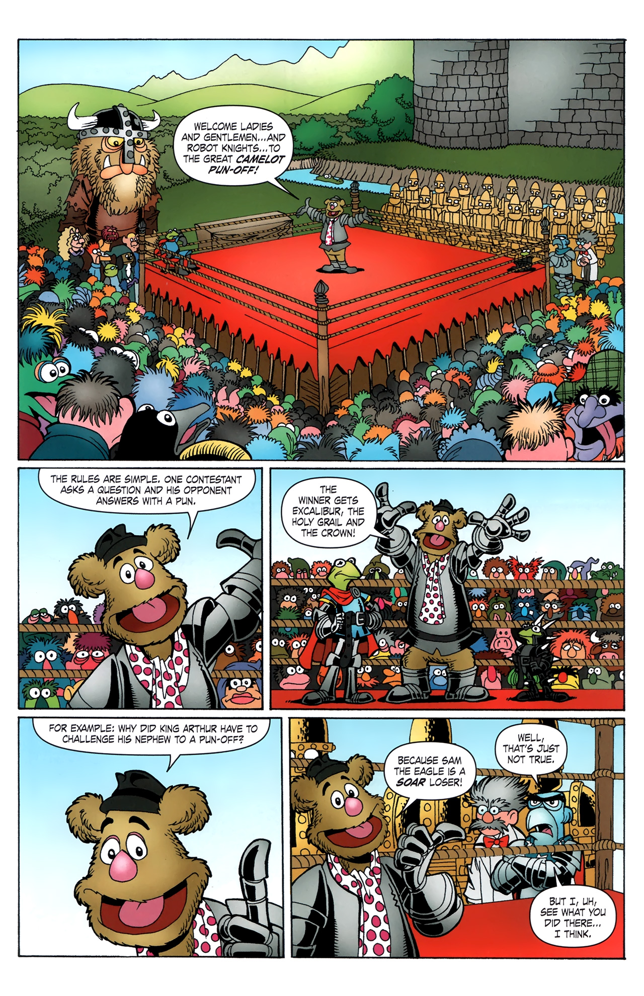 Read online Muppet King Arthur comic -  Issue #4 - 8