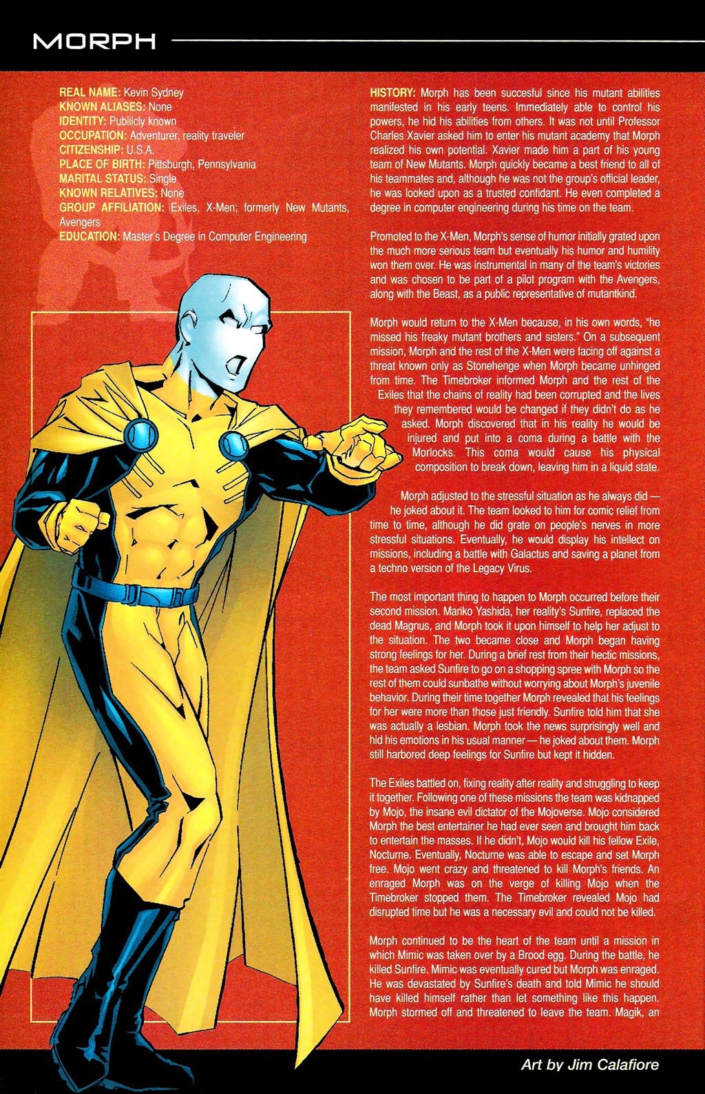 Read online Official Handbook of the Marvel Universe: X-Men Age of Apocalypse 2005 comic -  Issue # Full - 40