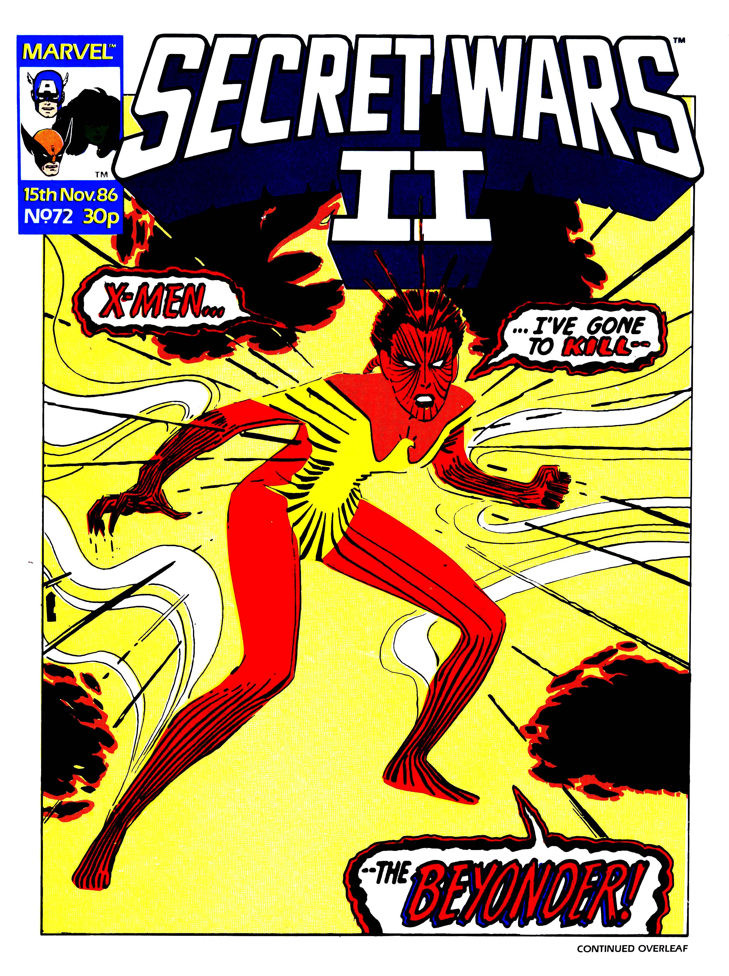 Read online Secret Wars (1985) comic -  Issue #72 - 1