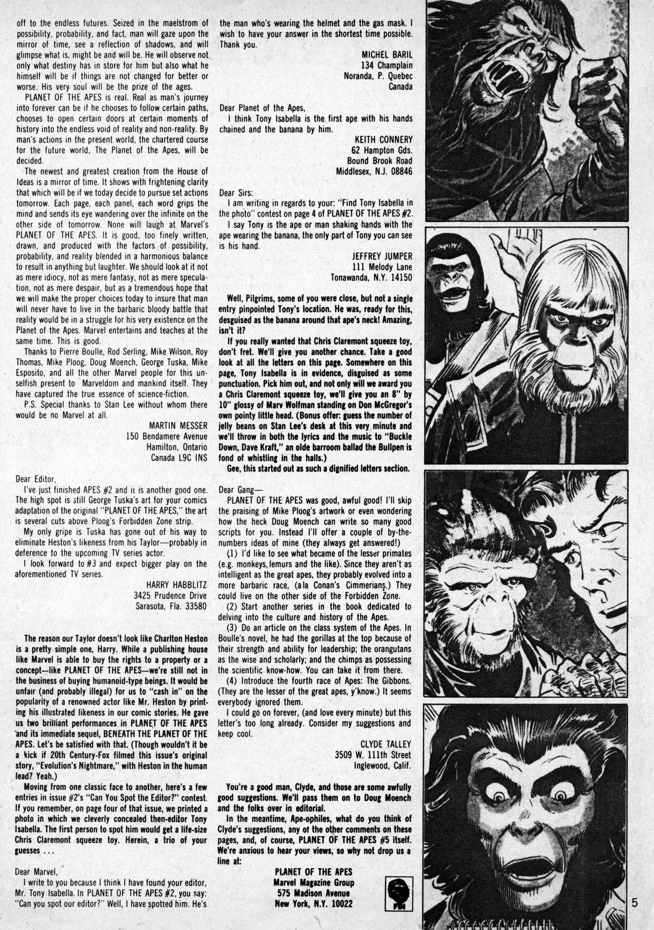 Read online Planet of the Apes comic -  Issue #5 - 5