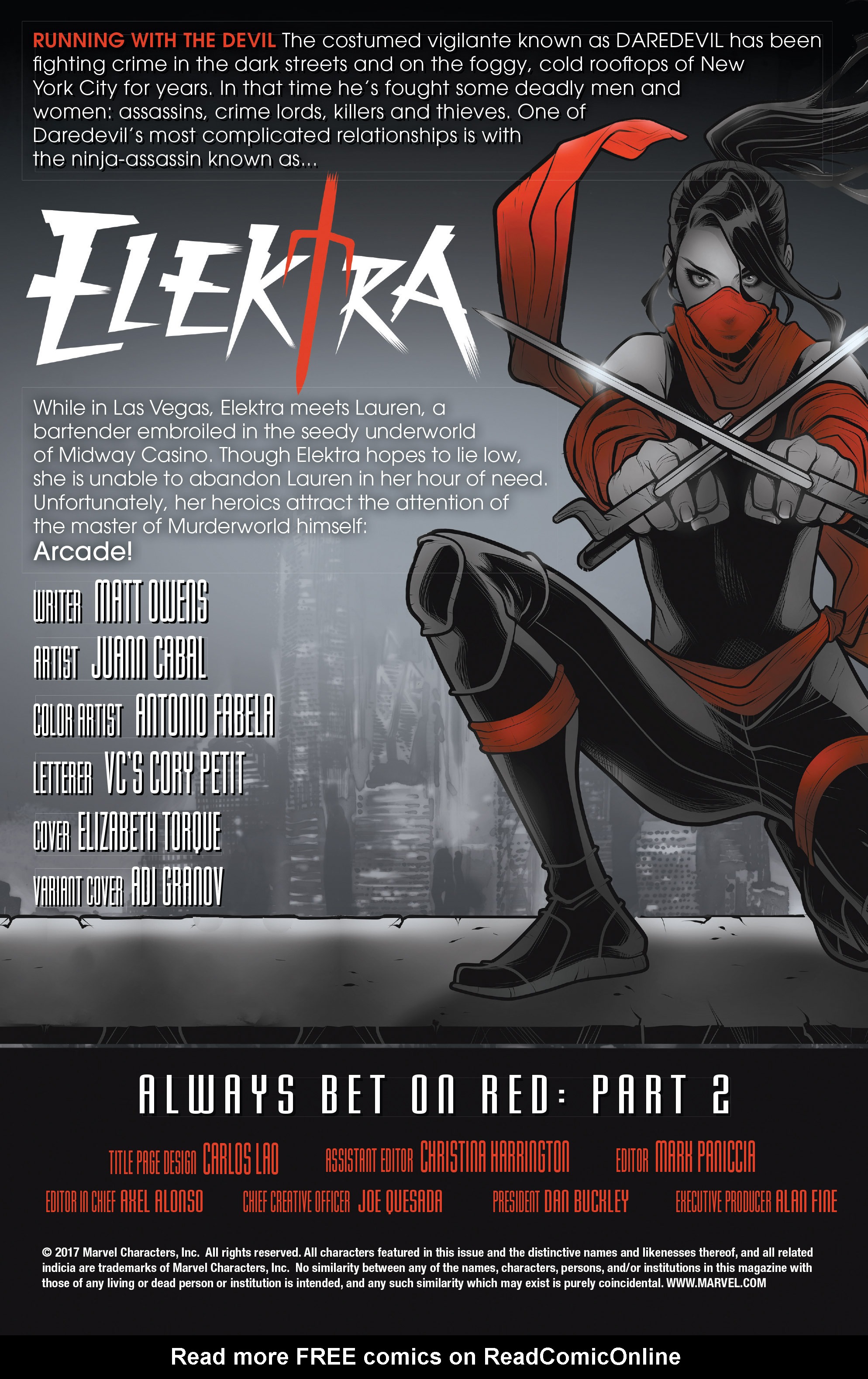 Read online Elektra (2017) comic -  Issue #2 - 2