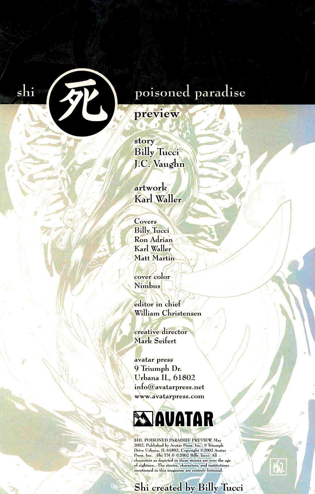 Read online Shi: Poisoned Paradise comic -  Issue #0 - 2