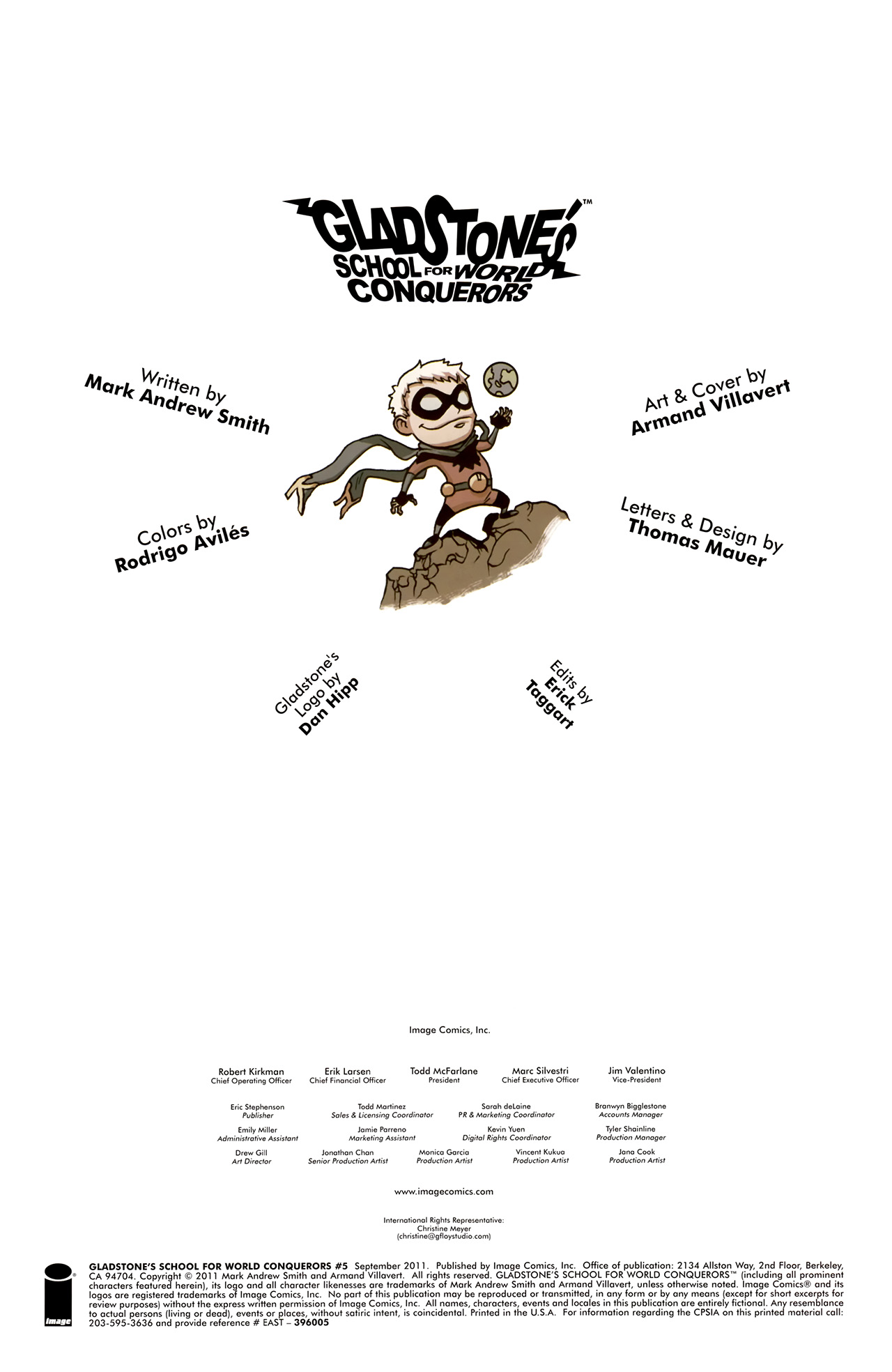 Read online Gladstone's School for World Conquerors (2011) comic -  Issue #5 - 2