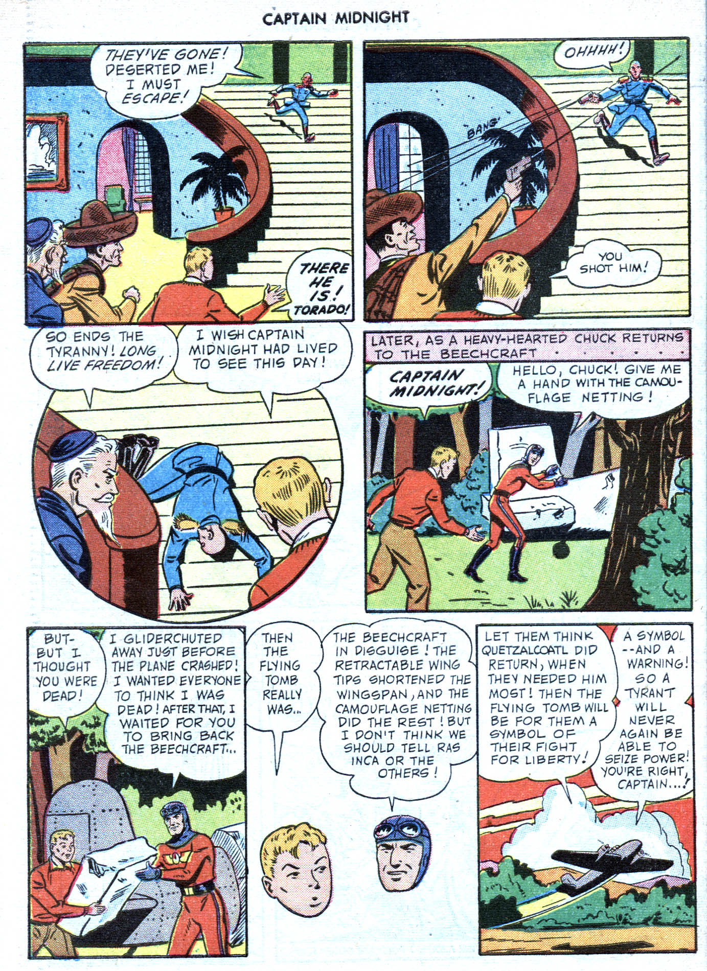 Read online Captain Midnight (1942) comic -  Issue #54 - 48