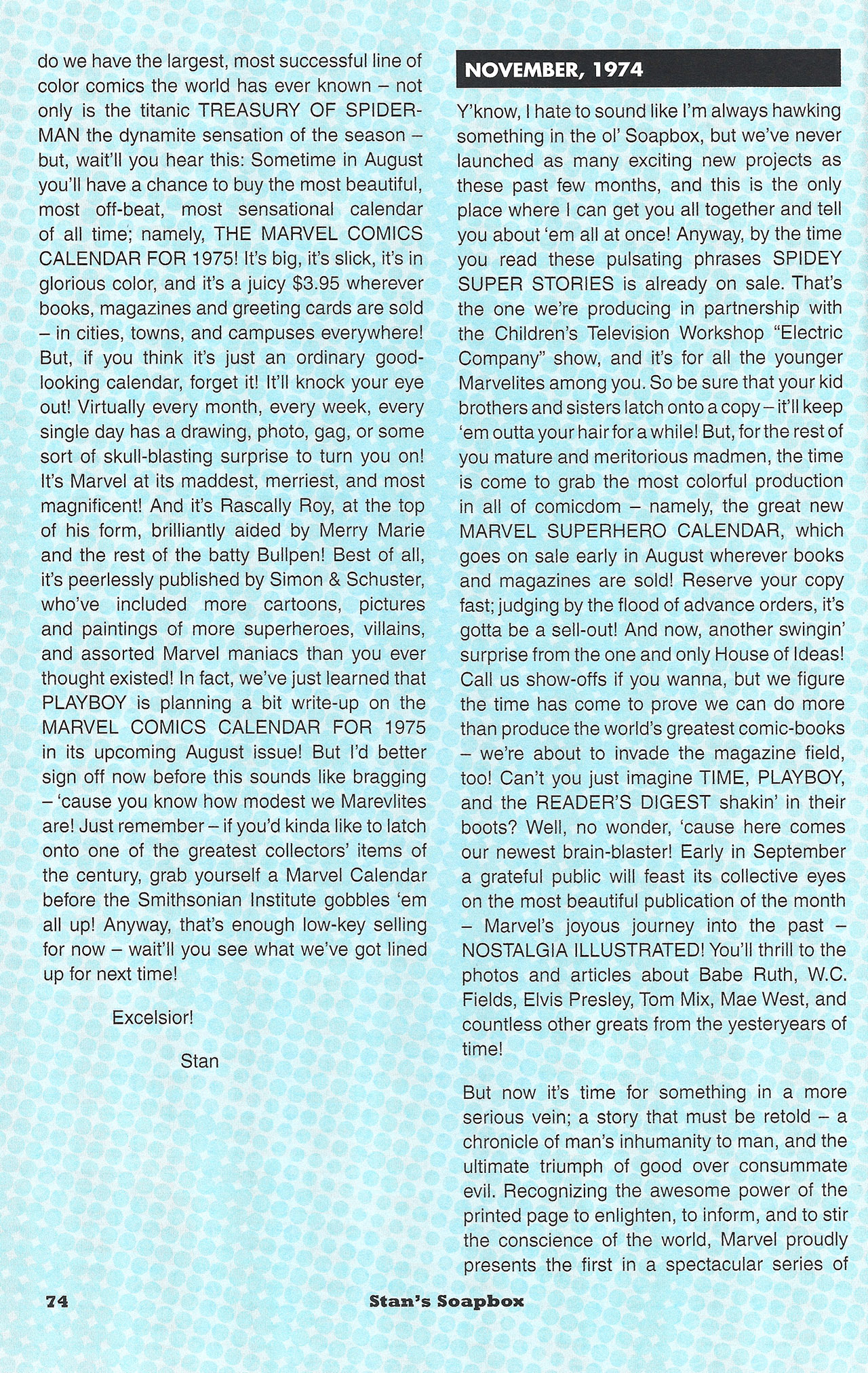 Read online Stan's Soapbox: The Collection comic -  Issue # TPB - 65