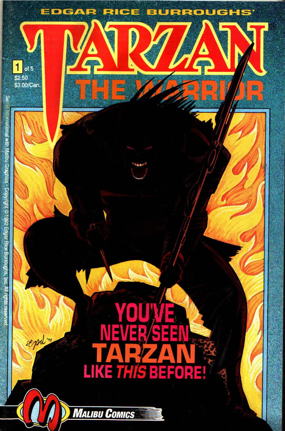Read online Tarzan the Warrior comic -  Issue #1 - 1