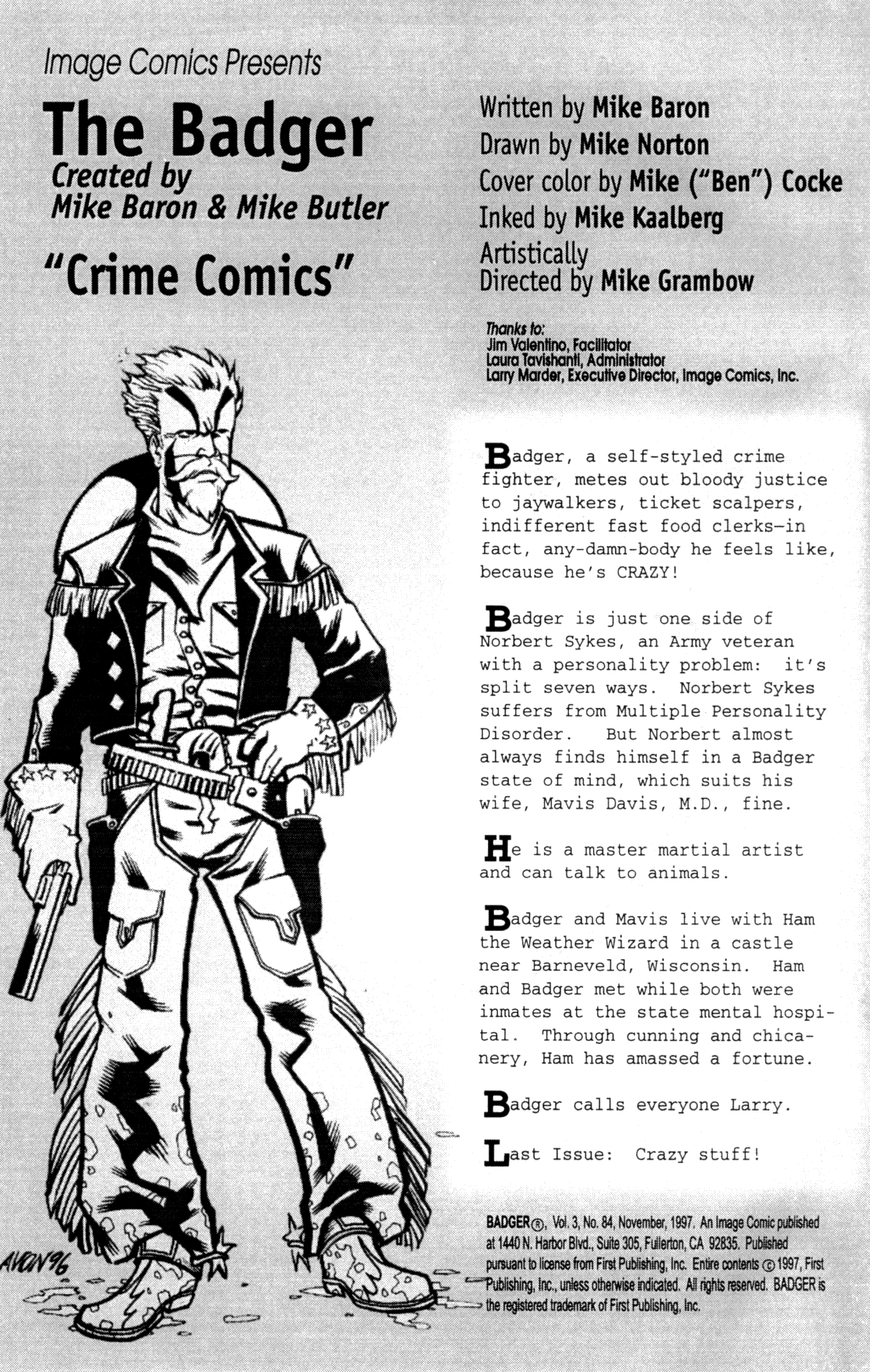 Read online The Badger (1997) comic -  Issue #7 - 2
