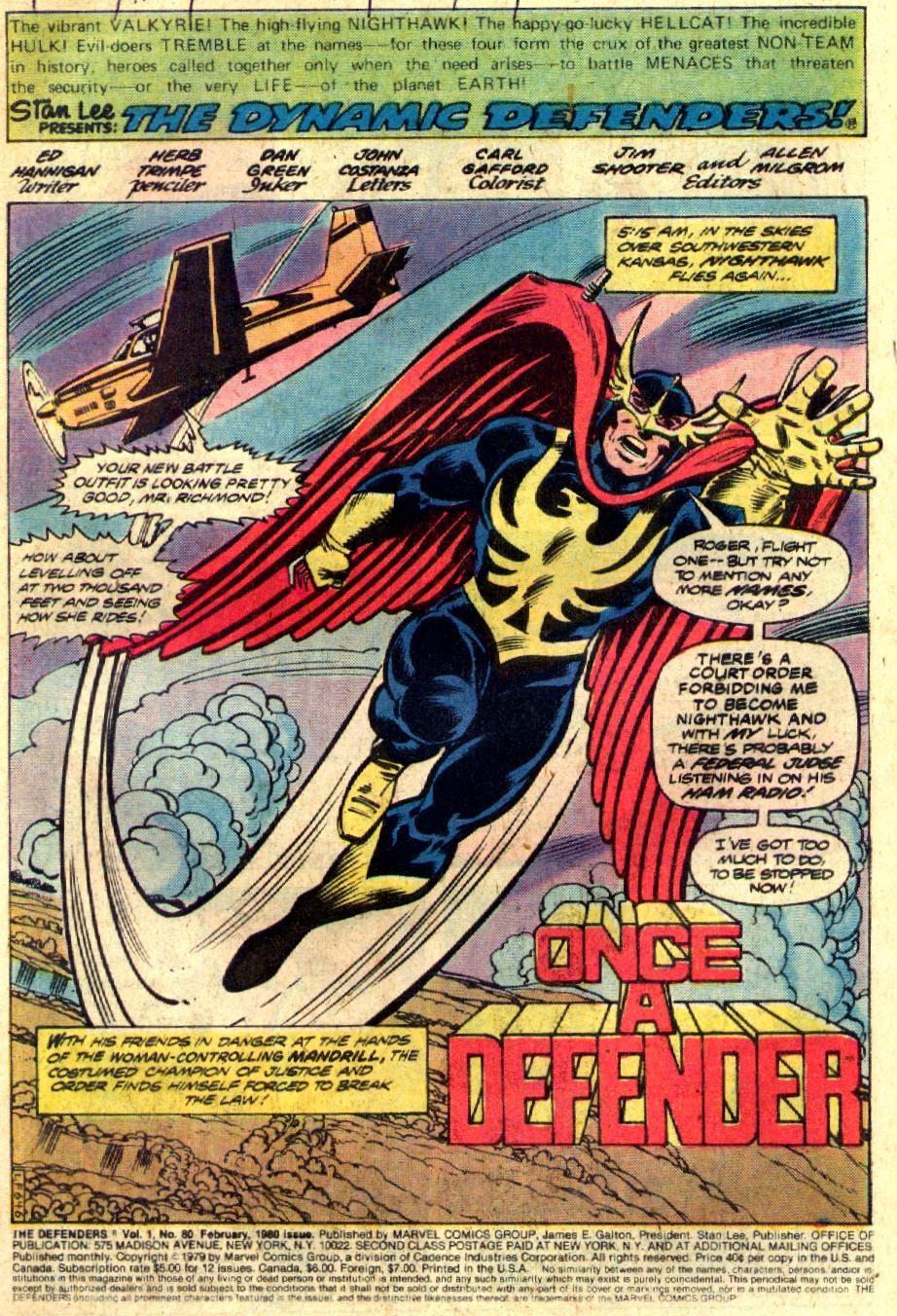 The Defenders (1972) Issue #80 #81 - English 2
