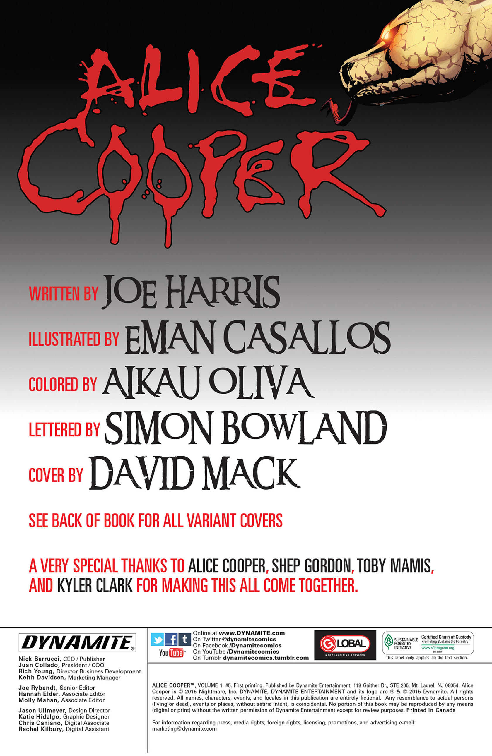 Read online Alice Cooper comic -  Issue #5 - 2