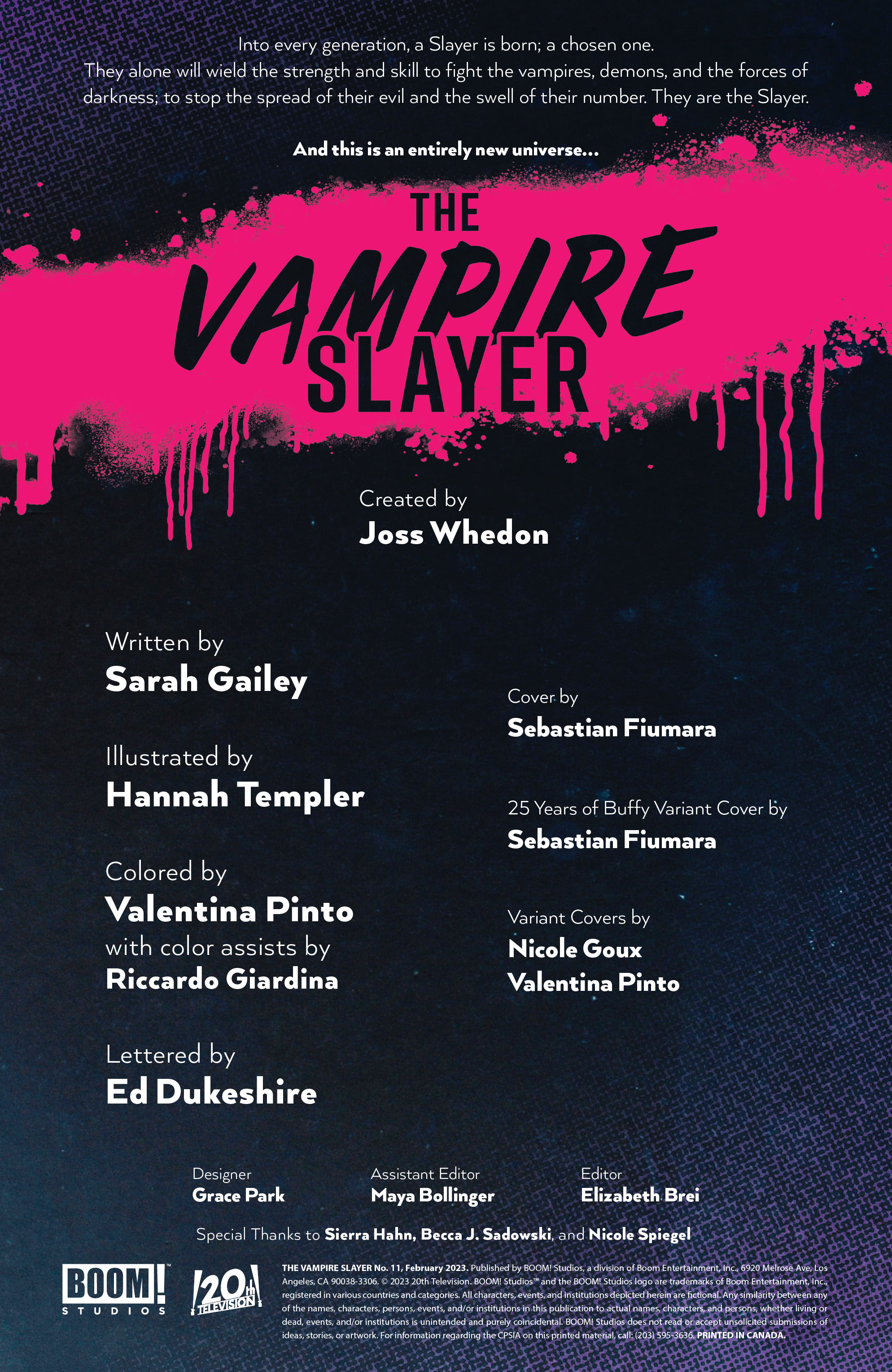 Read online The Vampire Slayer comic -  Issue #11 - 2
