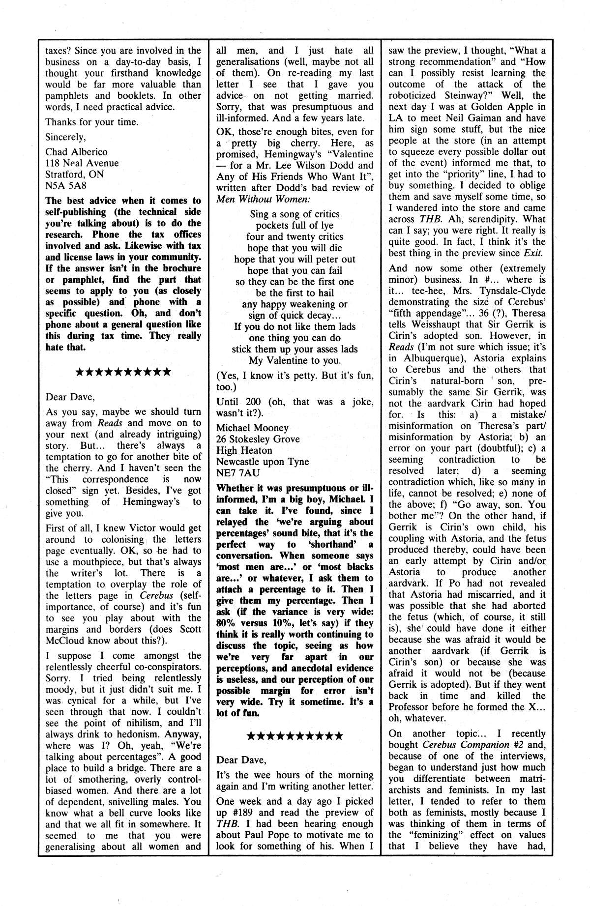 Cerebus Issue #192 #191 - English 37