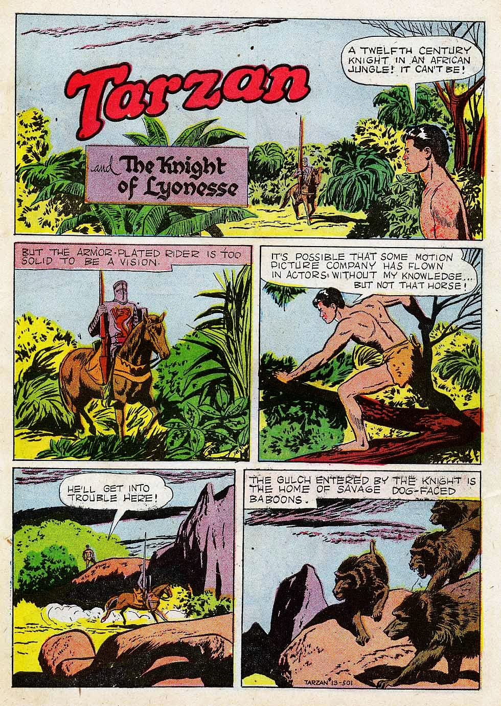 Read online Tarzan (1948) comic -  Issue #13 - 3