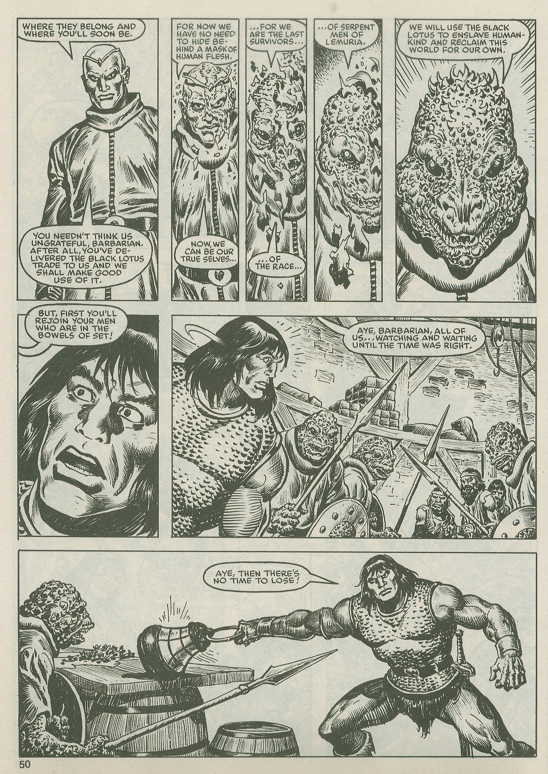 Read online The Savage Sword Of Conan comic -  Issue #122 - 50