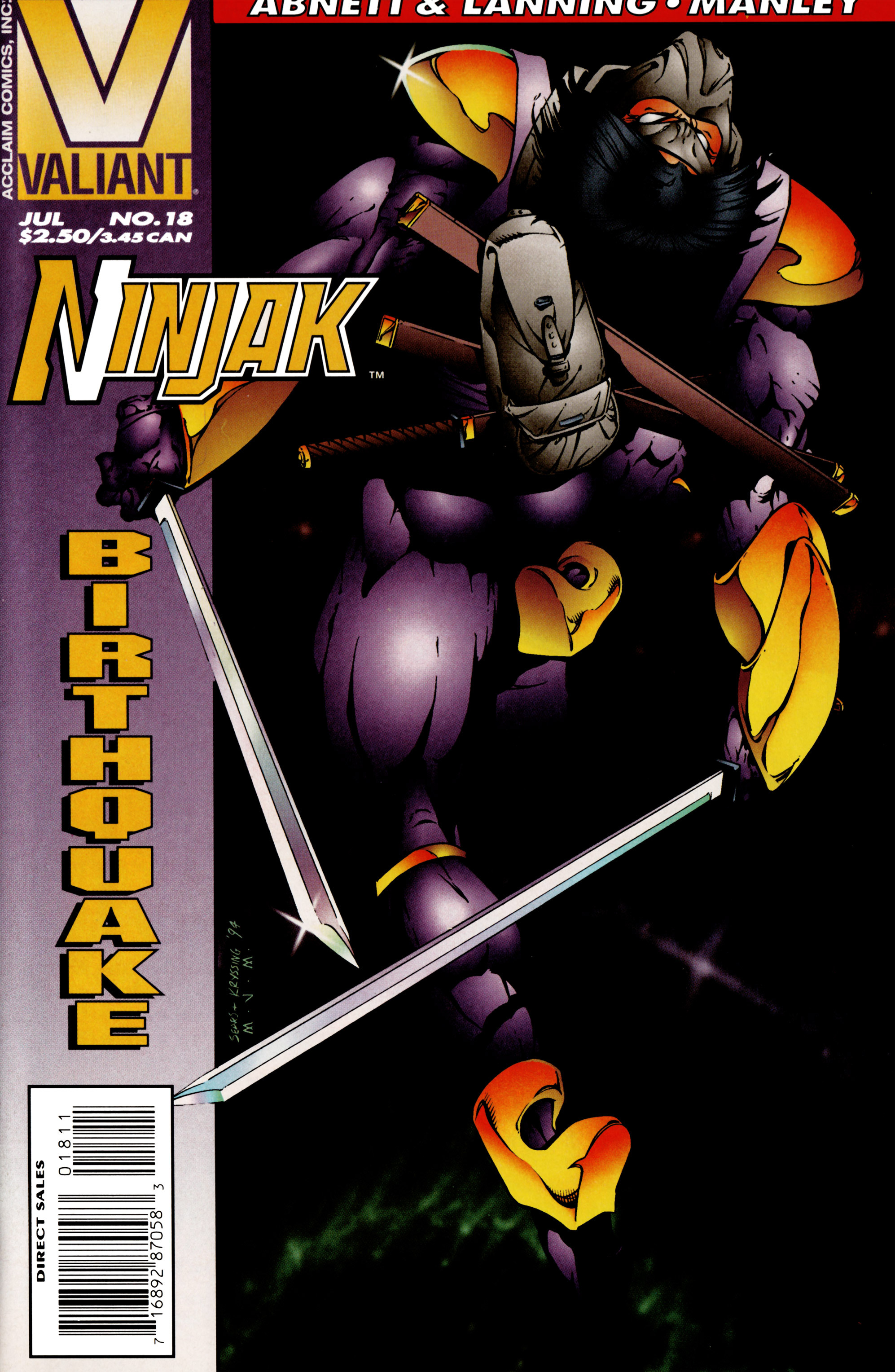 Read online Ninjak (1994) comic -  Issue #18 - 1