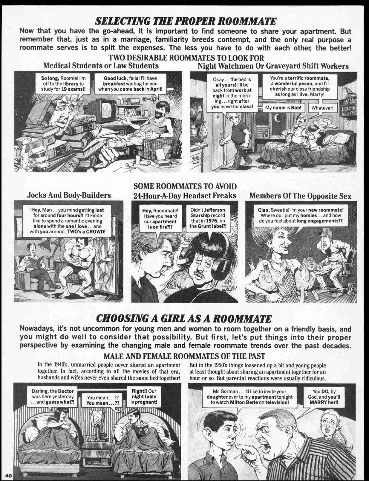 Read online MAD comic -  Issue #255 - 42