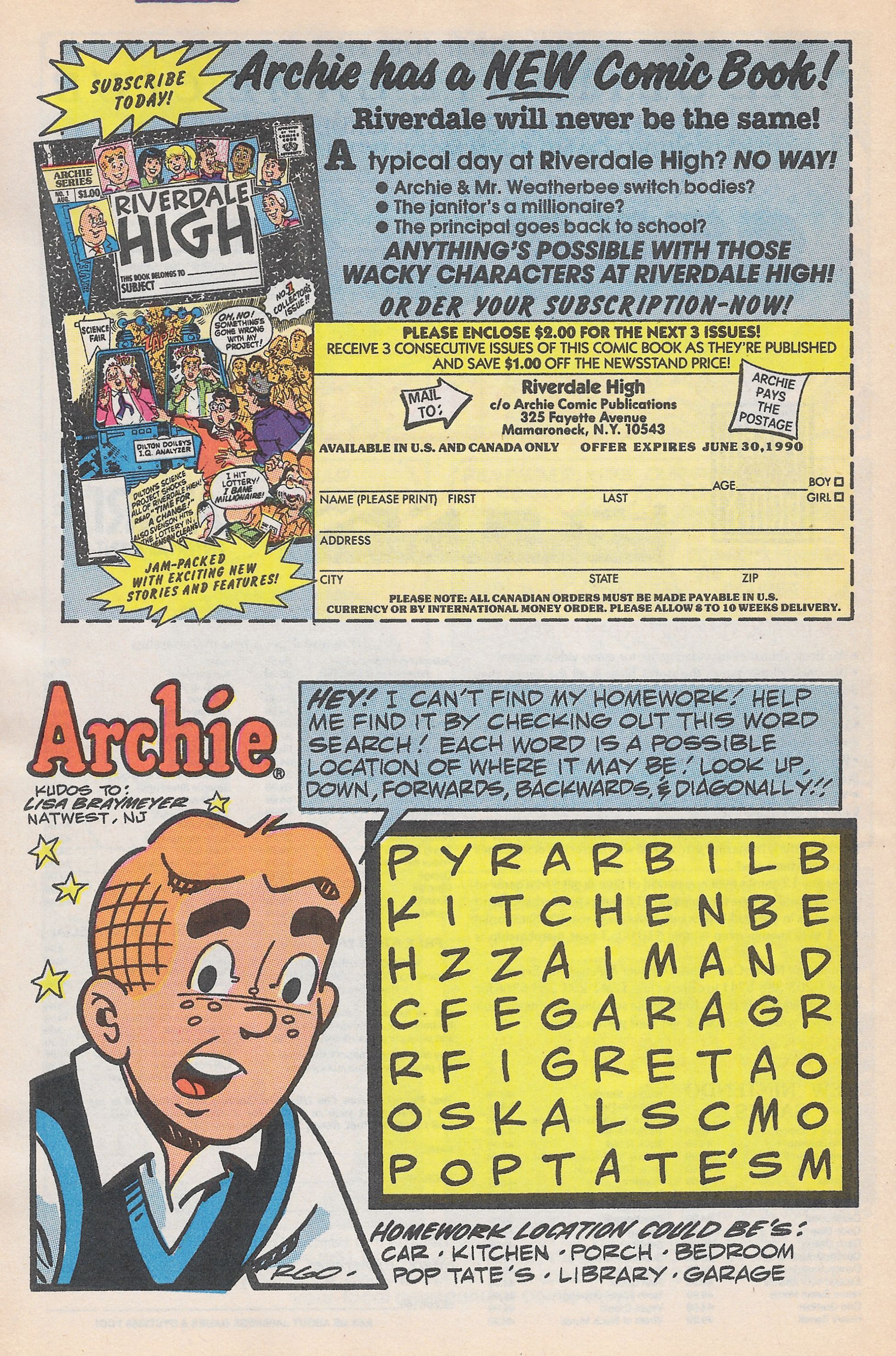 Read online Life With Archie (1958) comic -  Issue #279 - 10