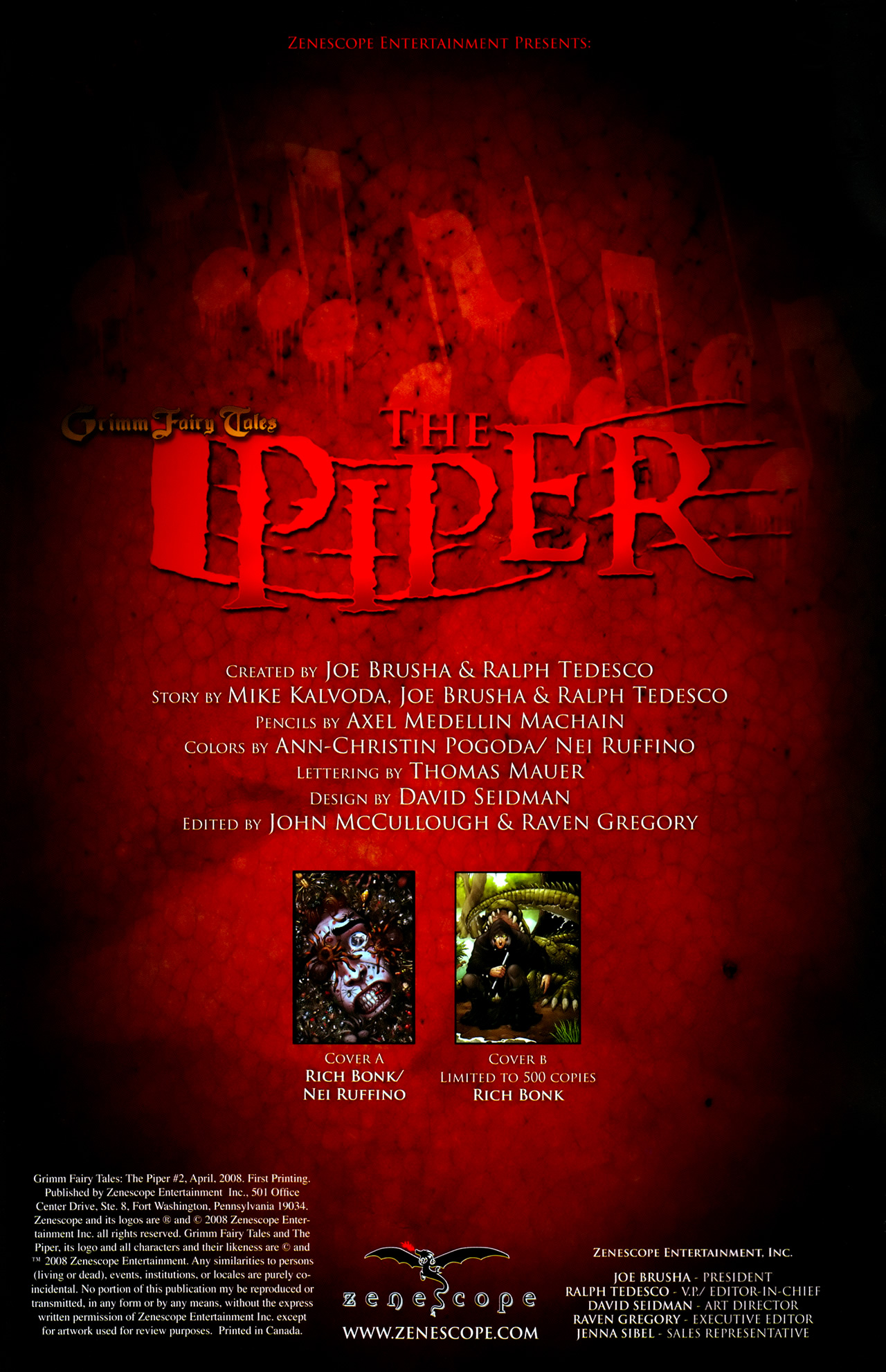 Read online Grimm Fairy Tales: The Piper comic -  Issue #2 - 2