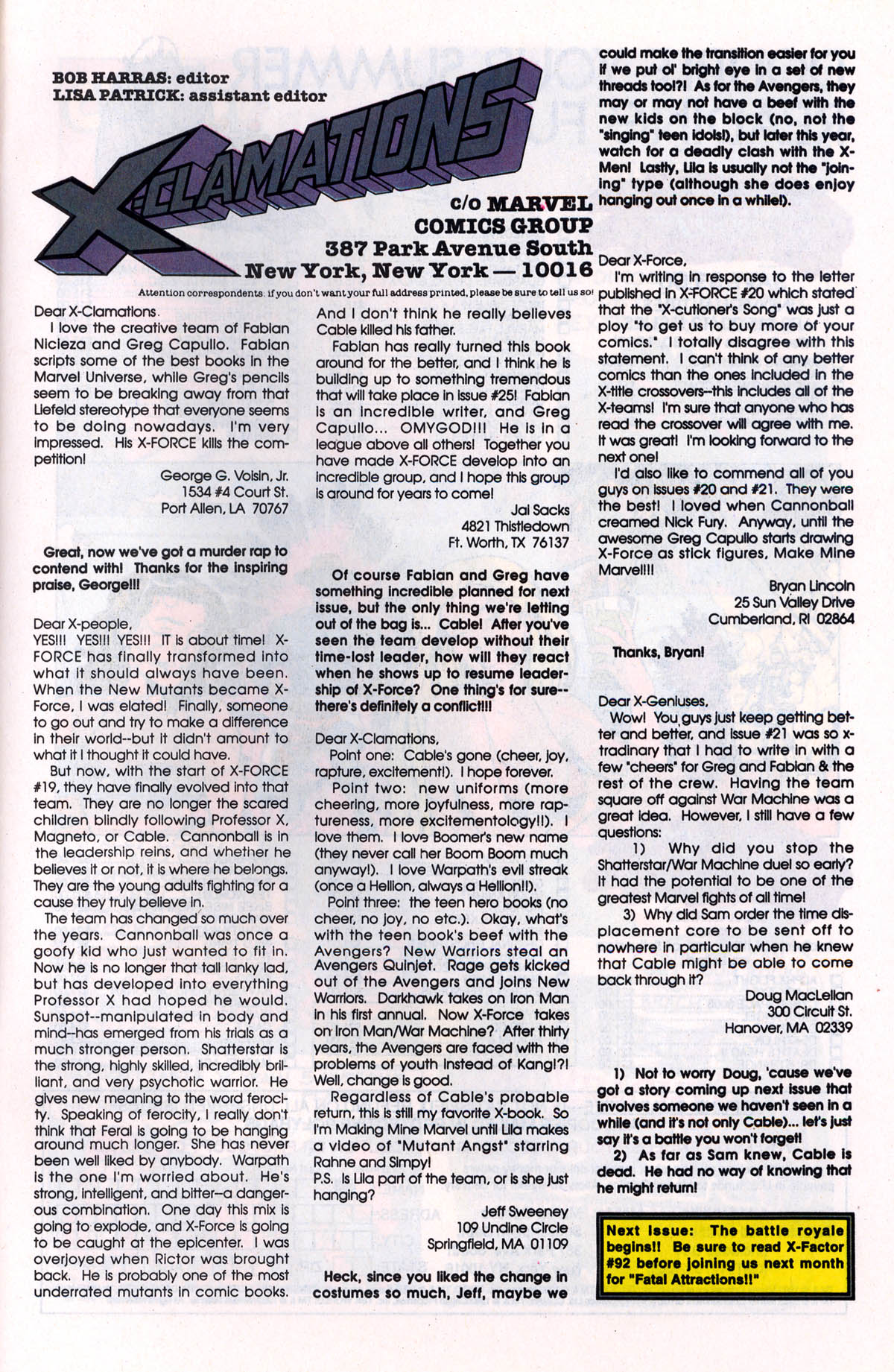 Read online X-Force (1991) comic -  Issue #24 - 42