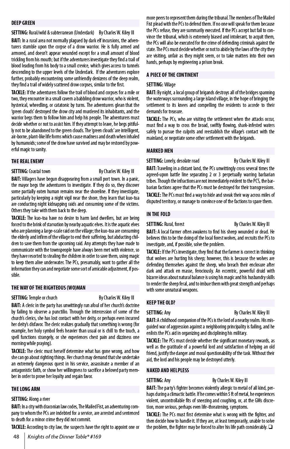 Read online Knights of the Dinner Table comic -  Issue #169 - 50