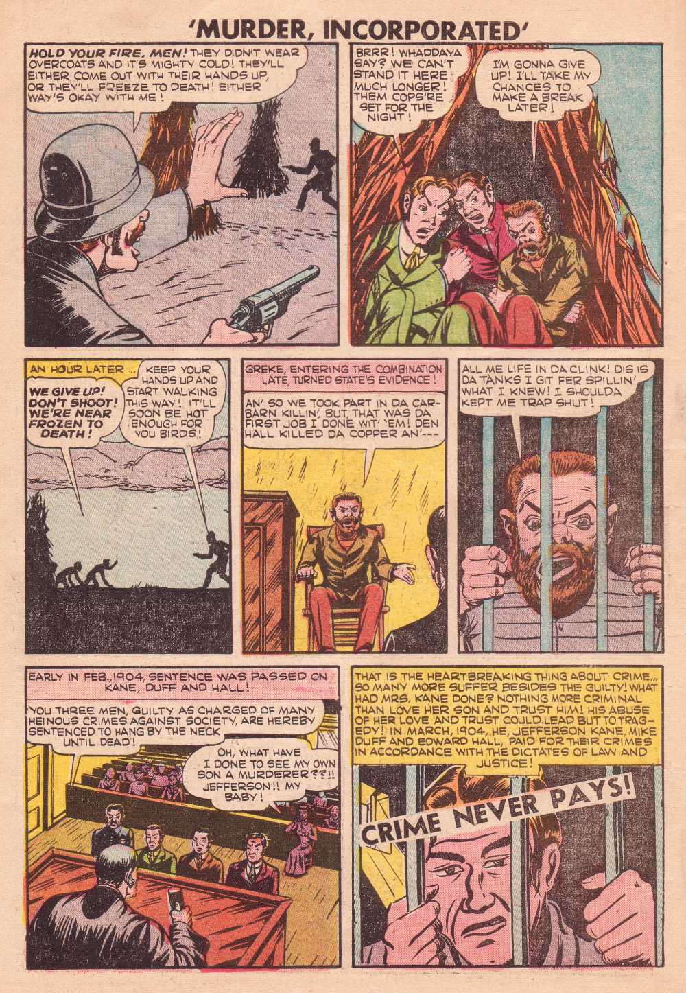 Read online Murder Incorporated (1948) comic -  Issue #8 - 10