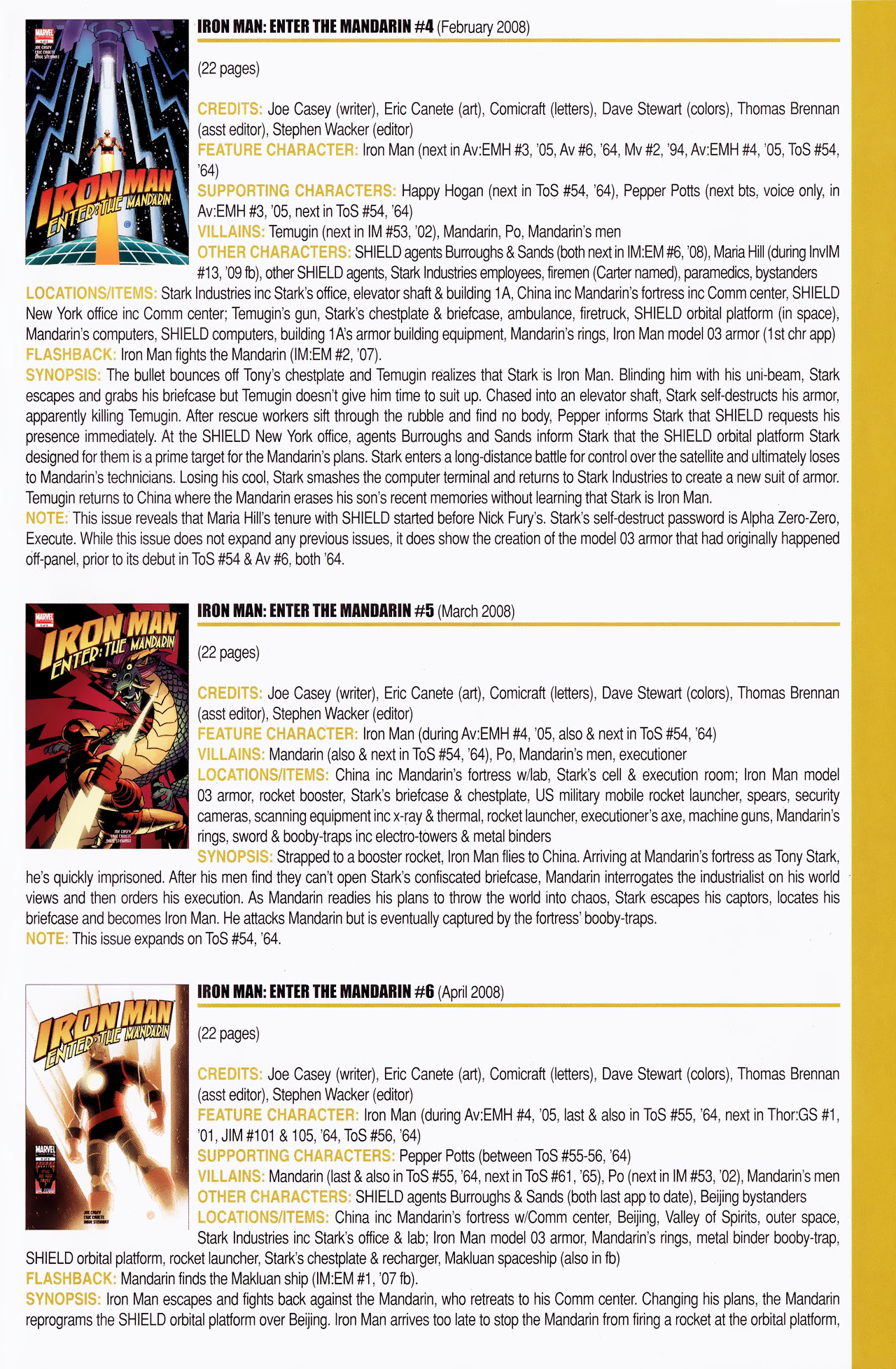 Read online Official Index to the Marvel Universe comic -  Issue #14 - 53